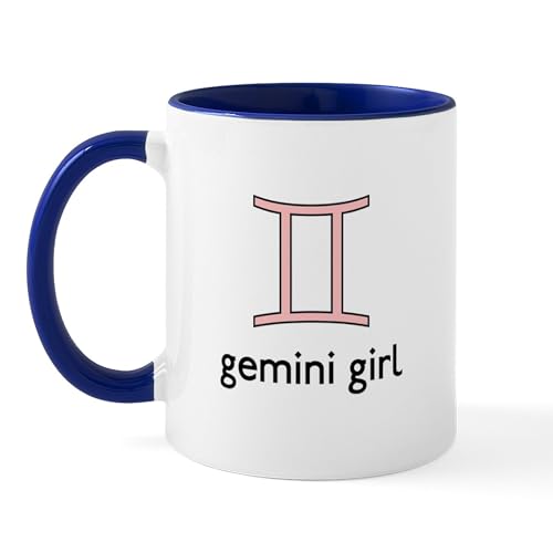 White/Navy Inside - Gemini Girl Mug