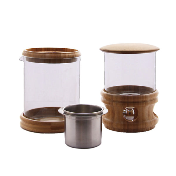 Tiamo HG6329 Small Cold Brew Coffee Maker - Perfect for Home, Office & Outdoor Iced Coffee Lovers