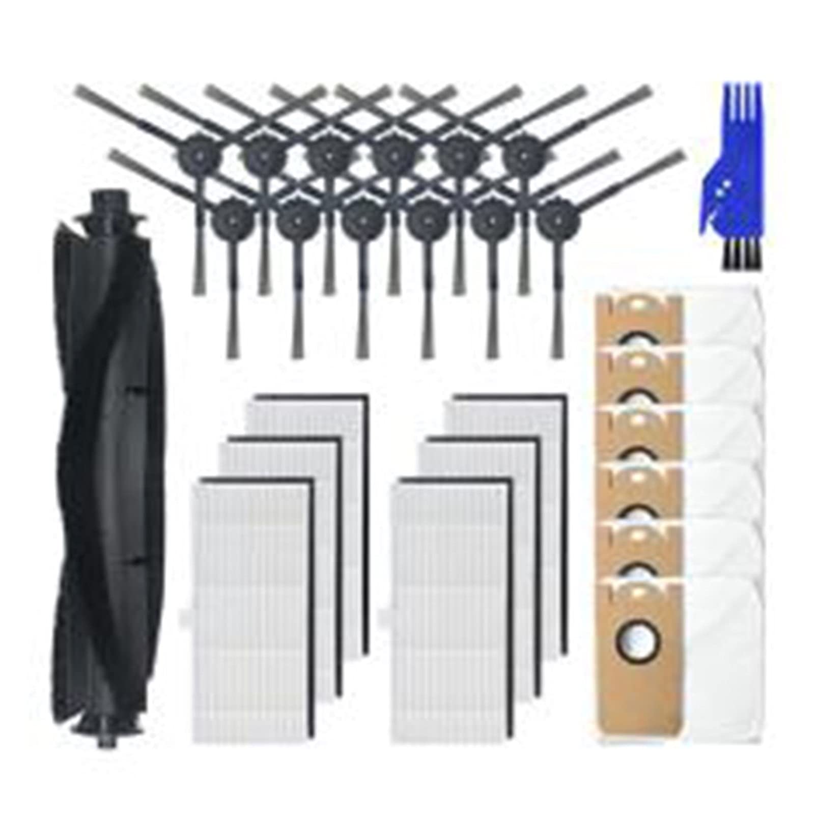 Viomi S9 Vacuum Cleaner Accessories - VIGANAN Replacement Rolling Brushes, Side Brushes, Filters & Dust Bags | Compatible with Viomi S9 Robot Vacuum | Perfect for Hardwood Floors, Carpets & Pet Hair Cleaning