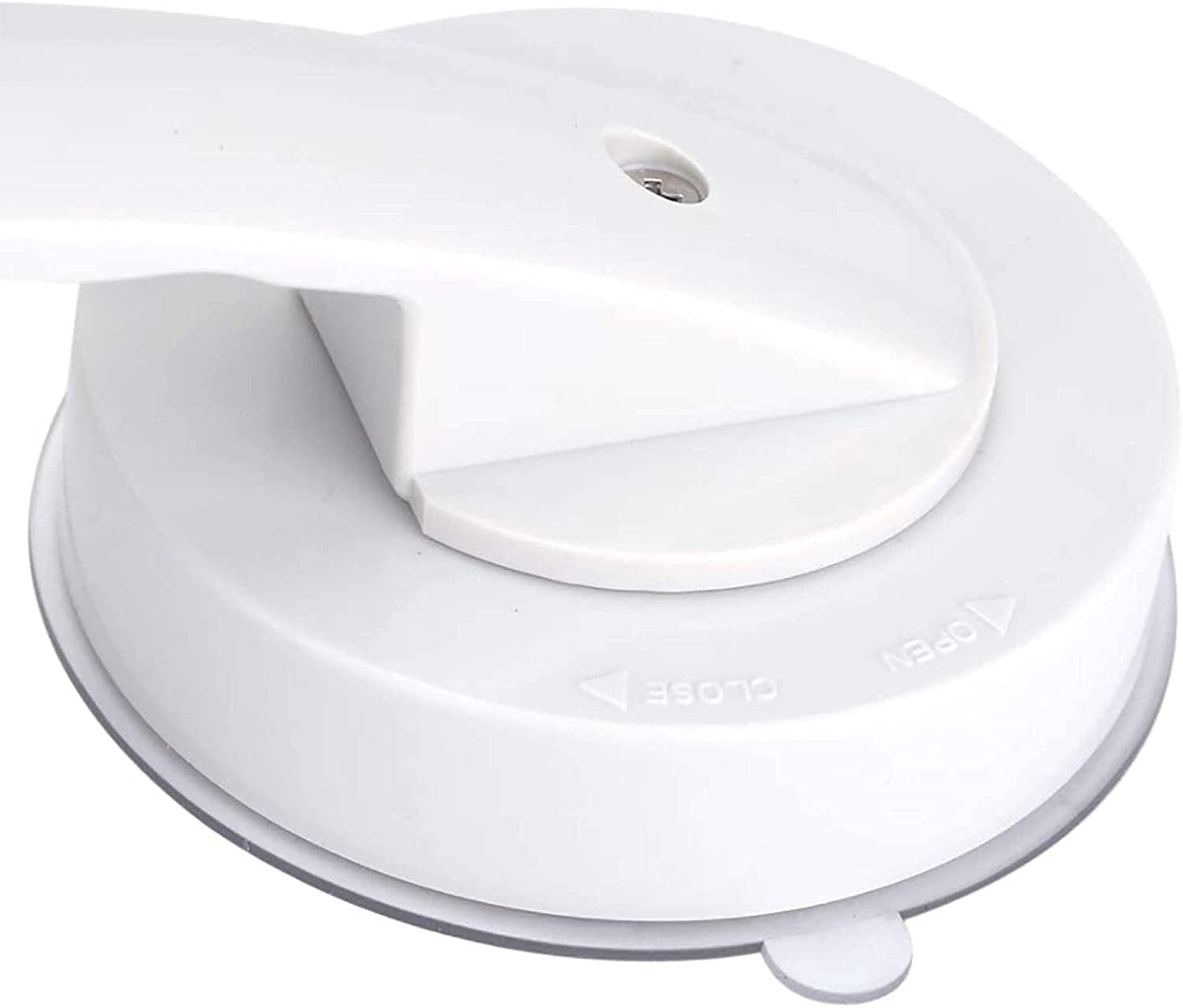 Non-Slip Suction Cup Shower Grab Bar for Elderly - Dual Locking Safety Handle, Anti-Slip Bathroom Safety Rail for Seniors & Disabled (White) - Perfect for Shower, Bathtub & Wet Areas