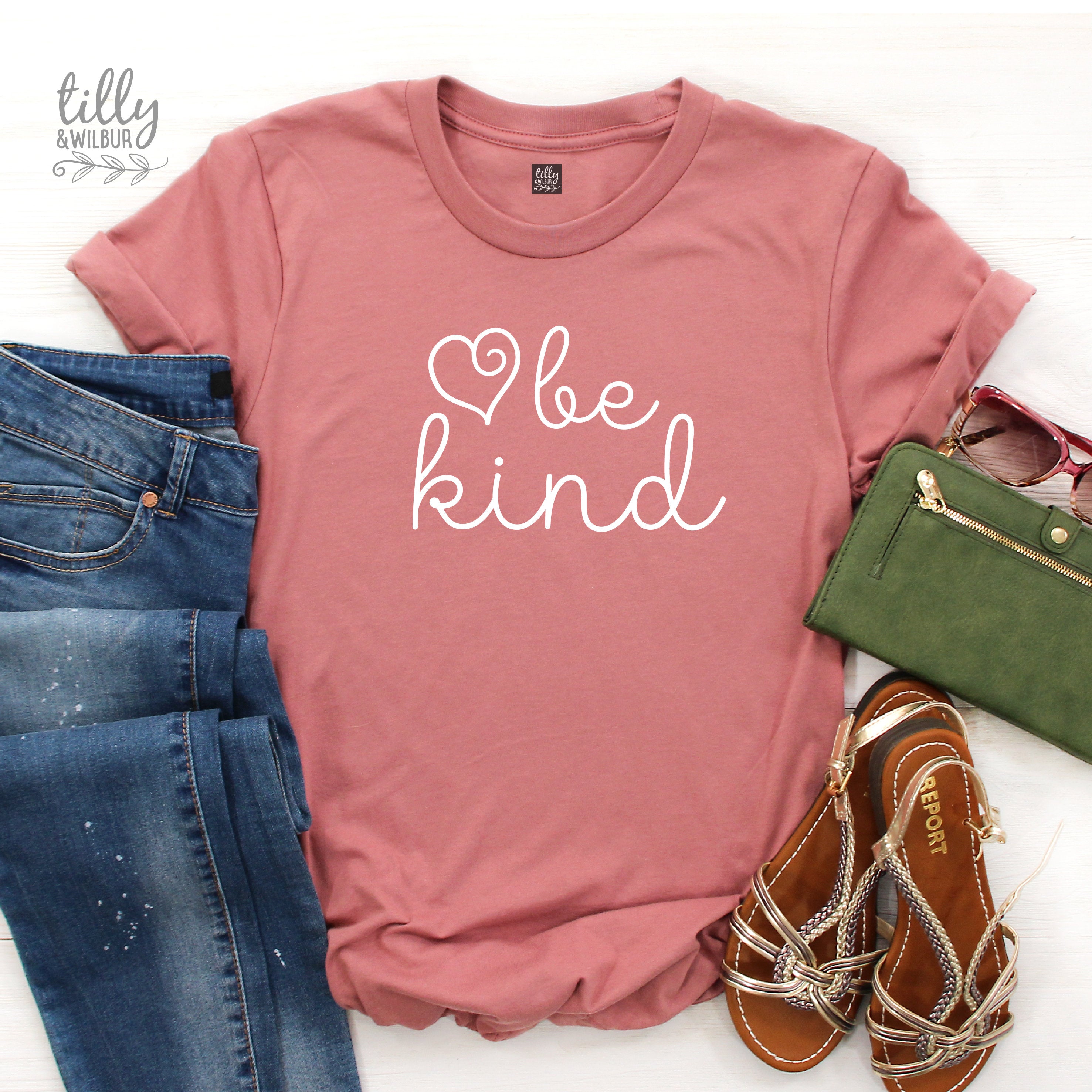 Be Kind Women's T-Shirt - Soft Cotton Comfort Tee for Everyday Wear | Casual Outfit & Positive Message Apparel