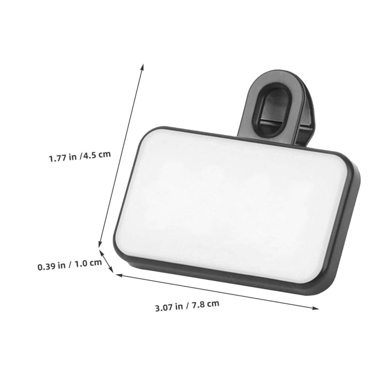 DOITOOL Clip-On LED Camera Light for Mobile Phone - Portable Selfie Ring Light for Photography, Makeup, YouTube Videos & Live Streaming - ABS Small Circle Light with Adjustable Brightness