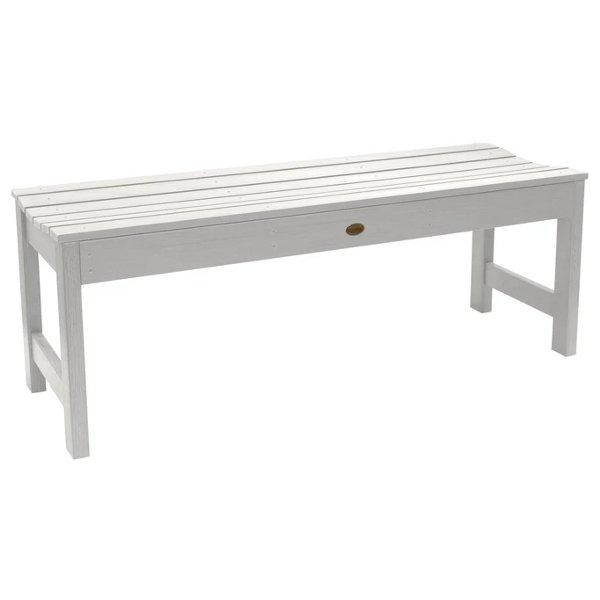 Lehigh Backless Synthetic Wood Picnic Bench - Durable Outdoor Dining Table for Patio, Garden & Park - Perfect for BBQs, Camping & Family Gatherings