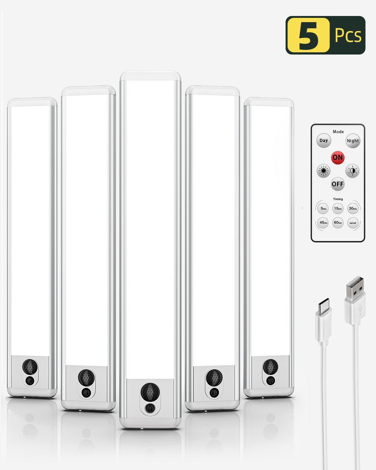 EZVALO Lite23 Wireless LED Closet Light with Motion Sensor & Remote Control - Dimmable Under Cabinet Lighting for Wardrobes, Pantries, and Storage Spaces
