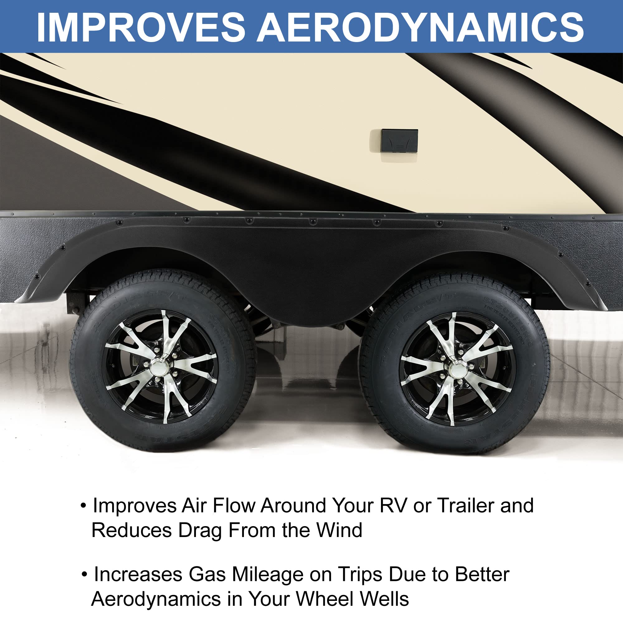 RecPro RV Tandem Fender Skirt - 78