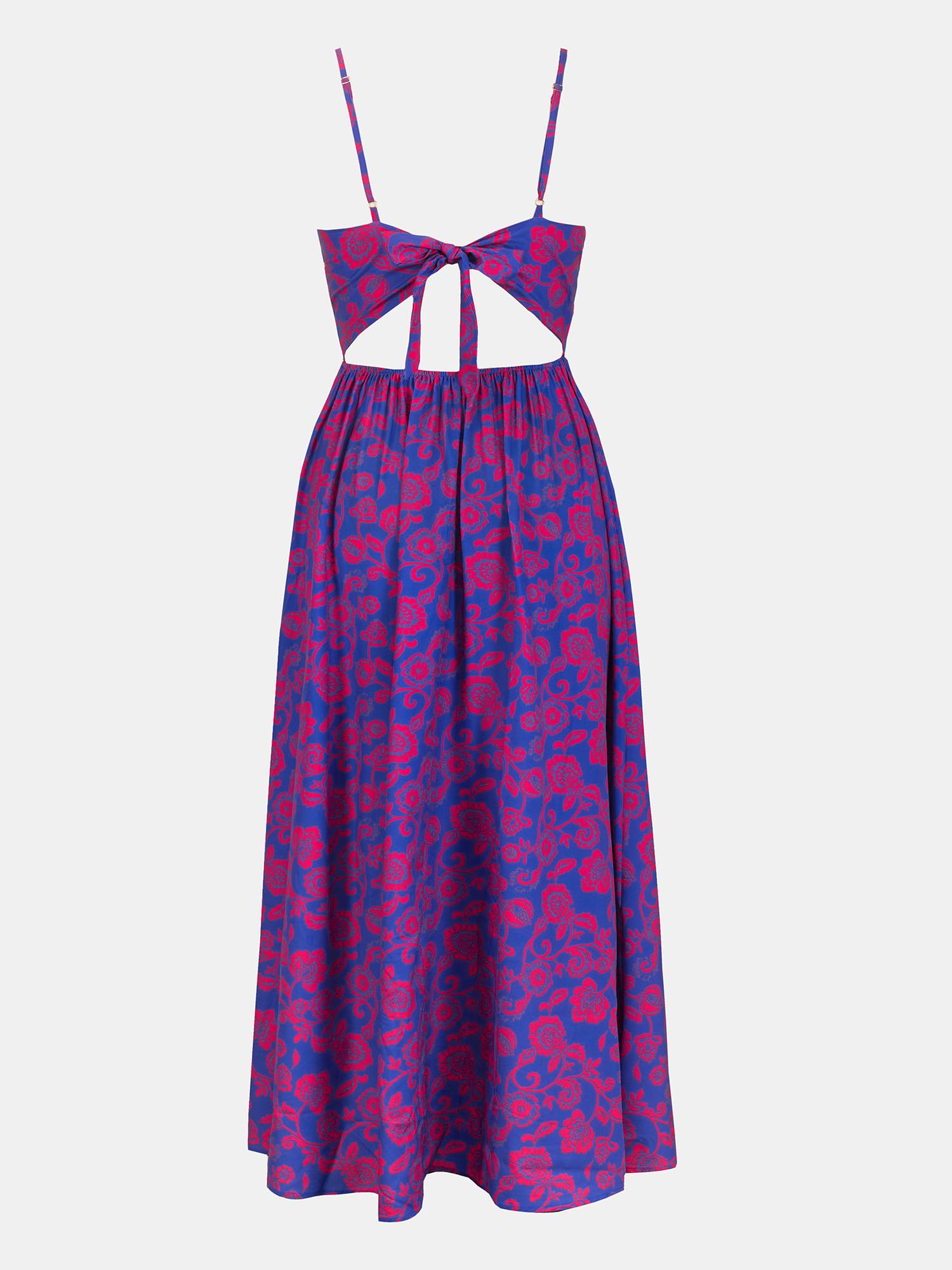 CUPSHE Women's Floral Print Maxi Dress - V Neck Sleeveless Long Summer Dress for Beach, Vacation & Casual Wear | Lightweight Comfortable Boho Style
