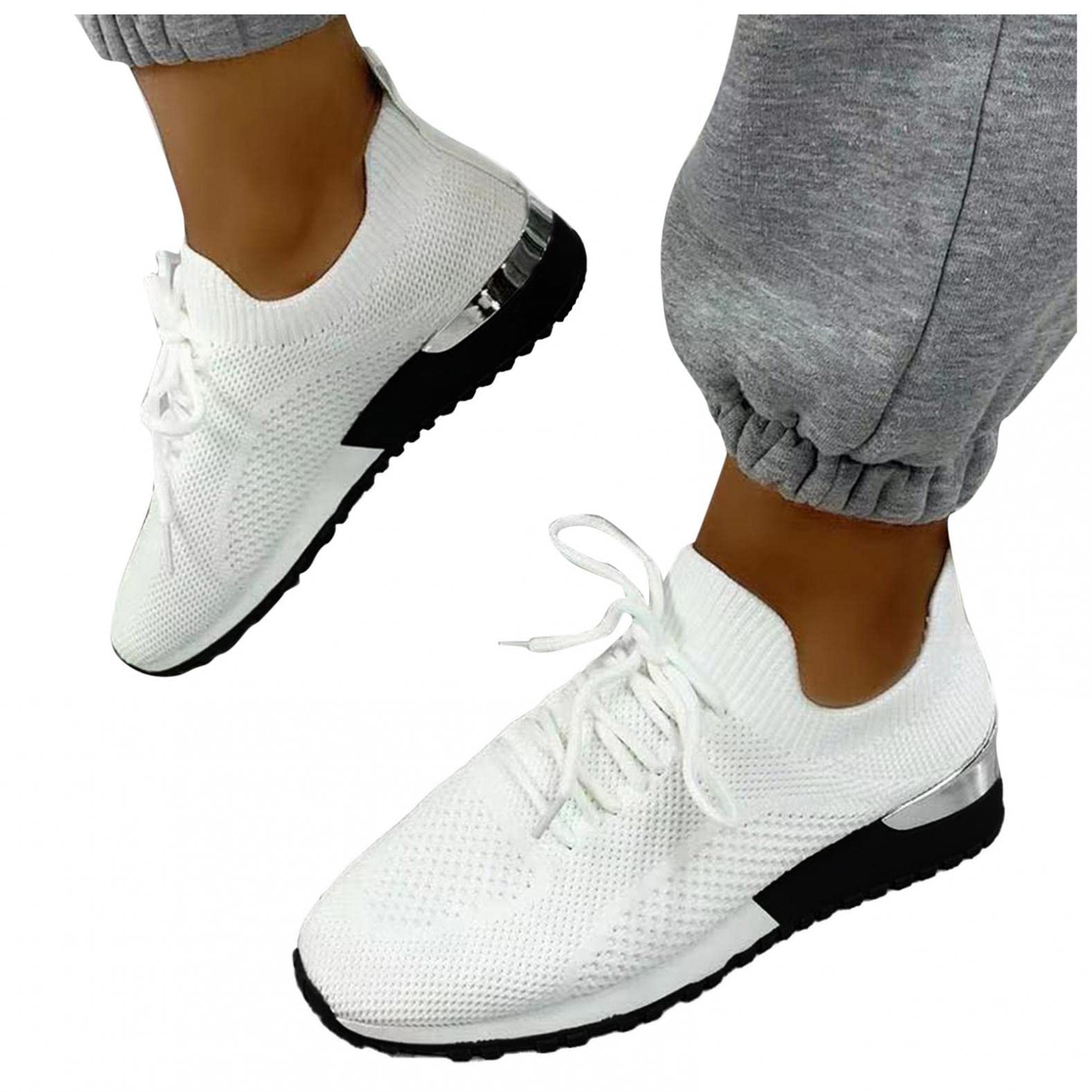 Xudanell Women's Breathable Mesh Slip-On Running Sneakers - Lightweight Walking Shoes with Rubber Sole for Women | Perfect for Gym, Jogging & Casual Wear