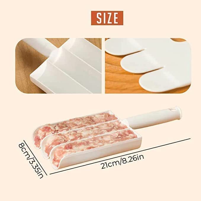 2023 Premium Non-Stick Meatball Maker Set (3-Piece) - Triple Meatball Scoop with Cutting Spade | Easy DIY Meatball Tool for Kitchen | Perfect for Pasta, Meatballs, Party Appetizers & Meal Prep