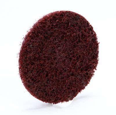 3M Scotch-Brite Roloc Discs 2 Inch - 50 Pack, 25,000 RPM Aluminum Oxide Abrasive Discs for Metal Grinding, Sanding & Polishing - Maroon Color - Perfect for Automotive, Woodworking & DIY Projects