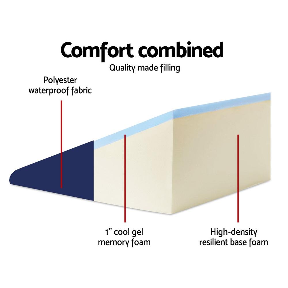 Orthopedic Foam Wedge Back Support Pillow for Office Chair & Car Seat - Blue - Relieve Back Pain & Improve Posture While Working or Driving