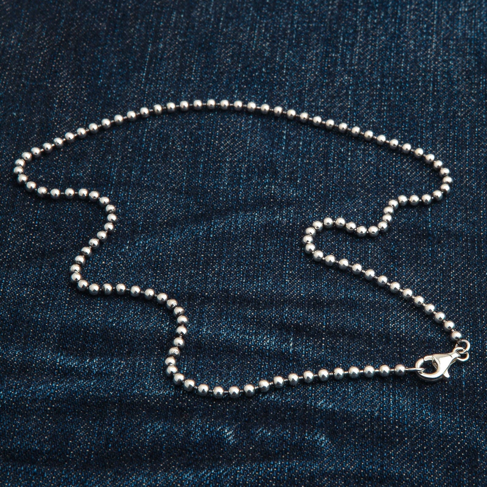 3mm Sterling Silver Ball Chain Necklace for Women & Men - Elegant & Durable Jewelry for Everyday Wear, Gifts & Special Occasions