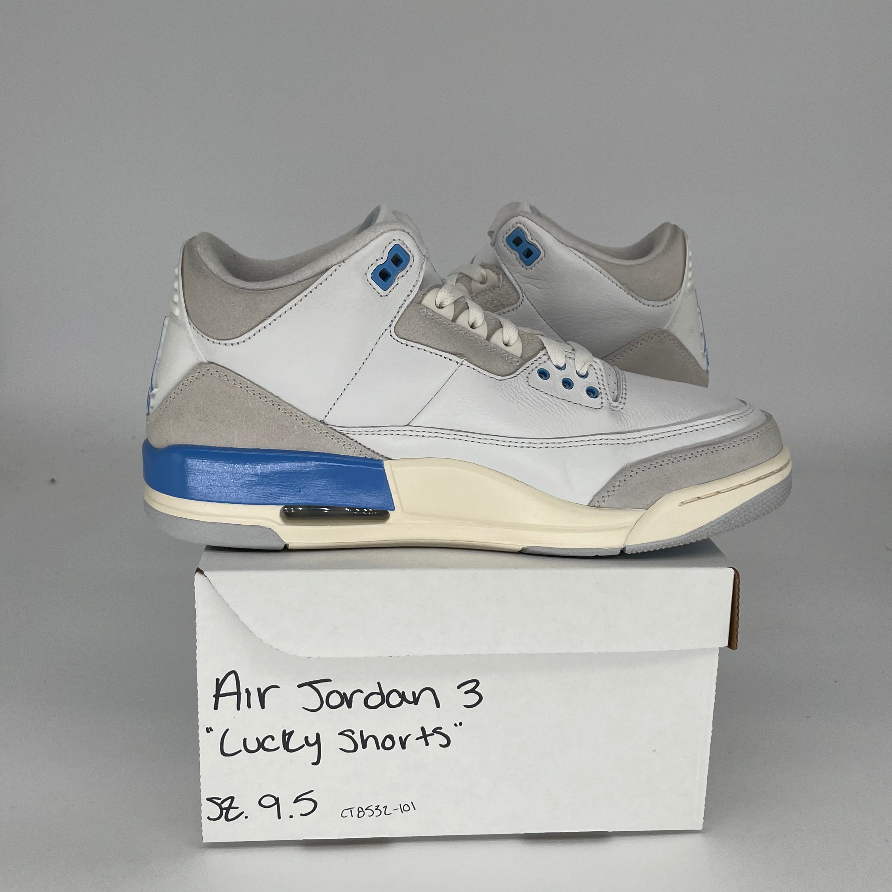AIR JORDAN 3 LUCKY SHORTS Men's Basketball Shorts - Size 9.5 (CT8532-101) - Perfect for Streetwear, Gym & Casual Outfits