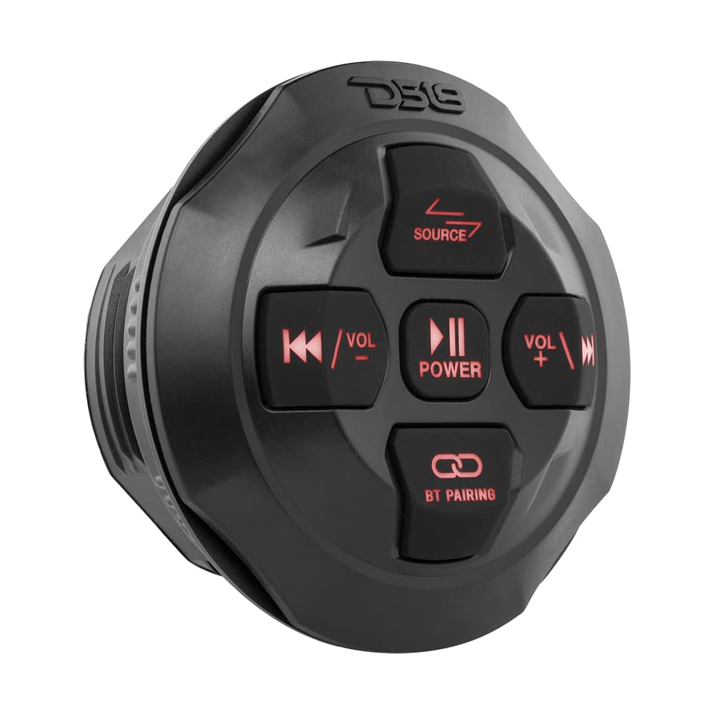 DS18 MP4TP.4A 4 Inch 600W Waterproof Bluetooth Marine Tower Speakers with Built-in Amplifier & Remote Control - Perfect for Boats, Yachts, and Outdoor Water Activities