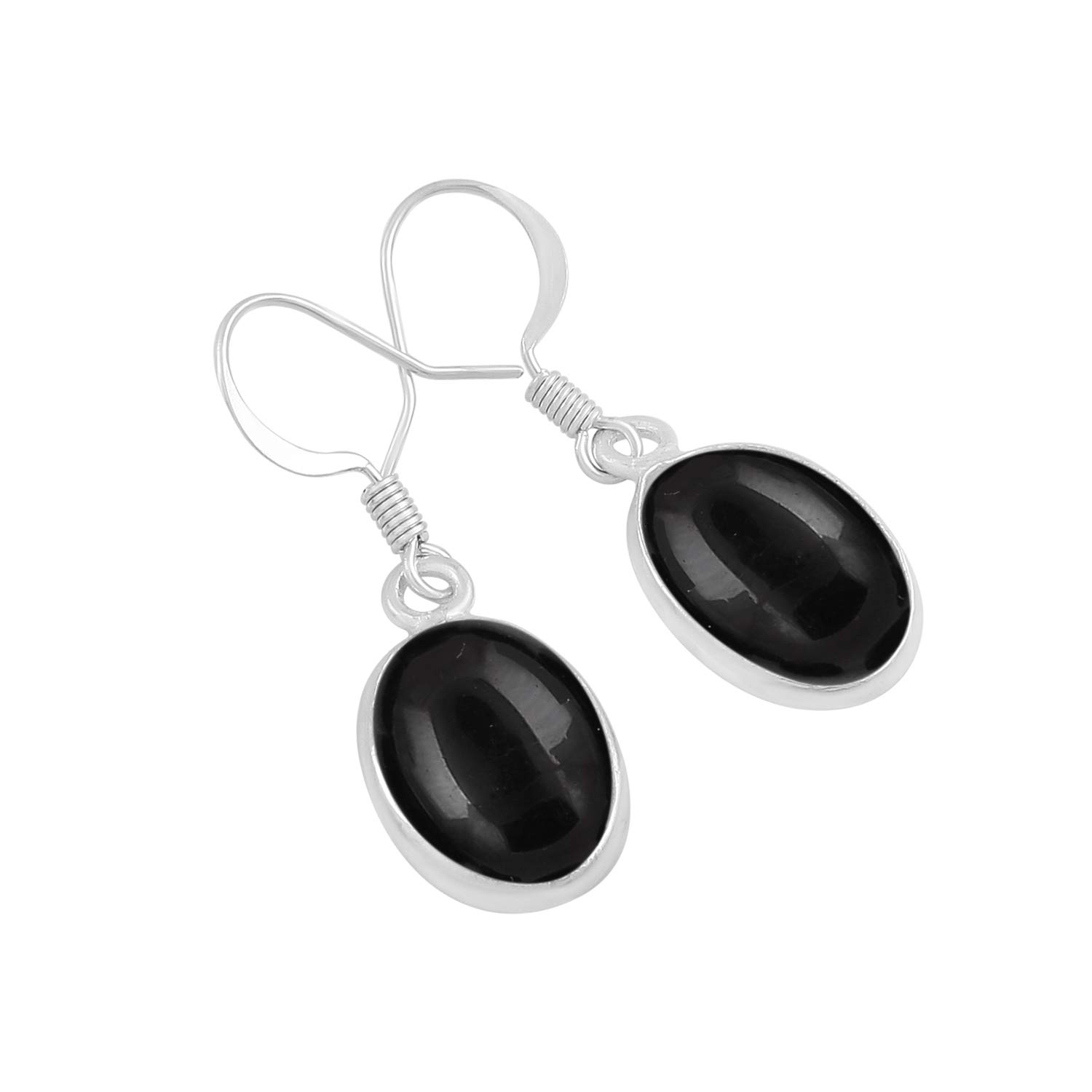 12.40Cts Oval Shape Natural Gemstone Dangle Earrings for Women - Handmade Bohemian Jewelry, Perfect Gift for Mom, Wife, Sister on Birthday, Anniversary & Women's Day - Elegant for Parties, Weddings & Daily Wear