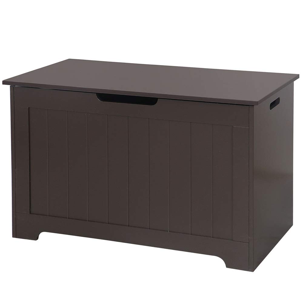 Lift Top Entryway Storage Bench with 2 Safety Hinges - Multifunctional Shoe Storage Ottoman & Seating Solution for Hallway, Living Room, Bedroom Organization