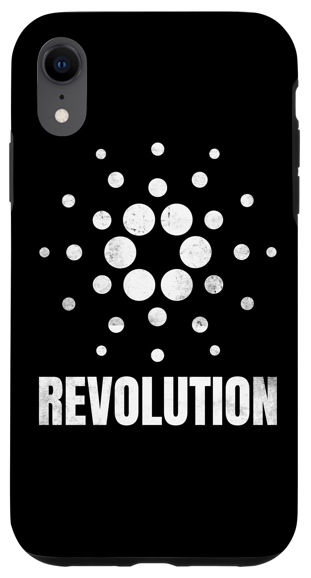 iPhone XR Cardano ADA Cryptocurrency Vintage Phone Case - Protective Cover for Apple iPhone XR with Unique Crypto Design - Perfect for Blockchain Enthusiasts & Tech Lovers