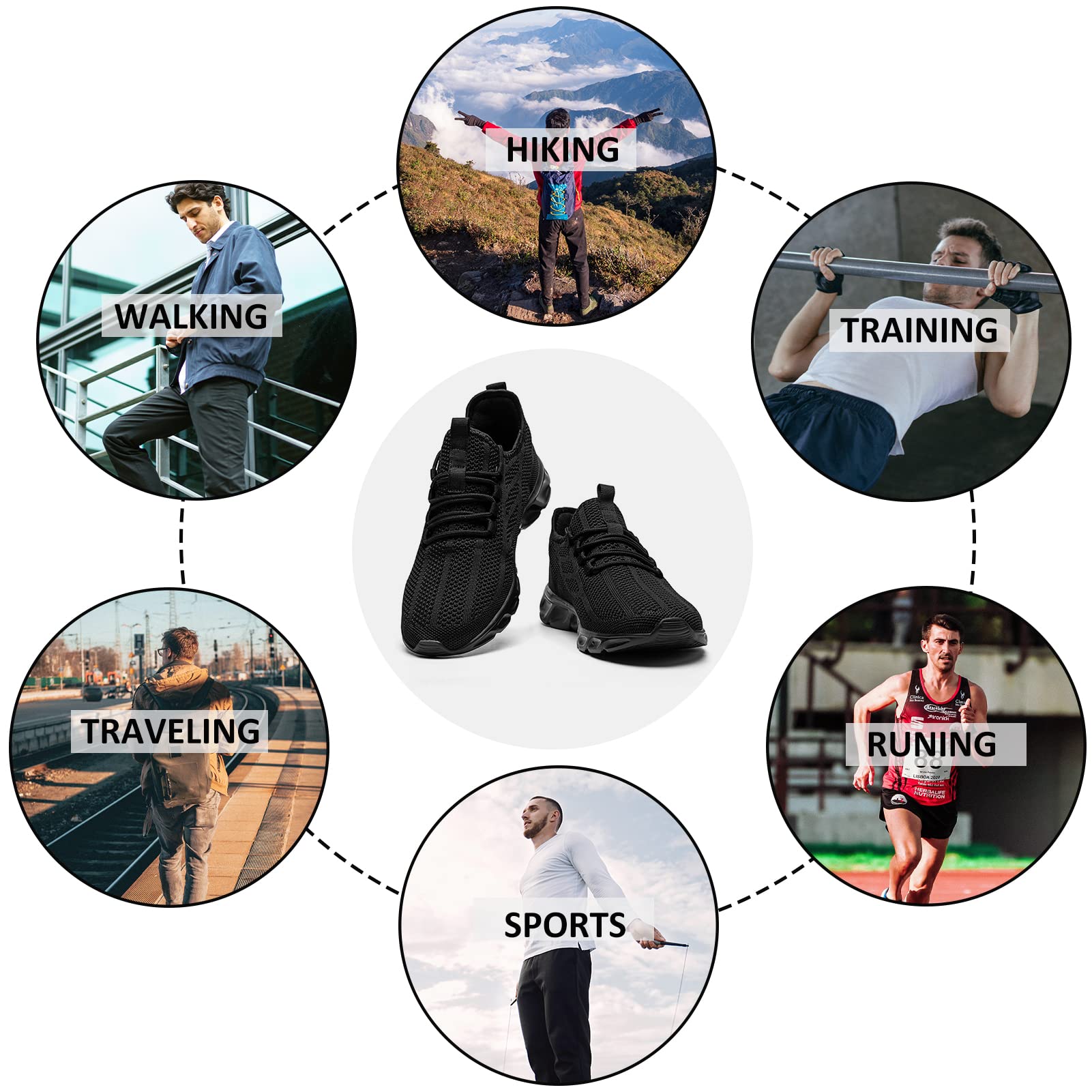 AZSDXS Men's Lightweight Running Shoes - Comfortable Walking & Fashion Sneakers for Casual Wear | Perfect for Jogging, Gym Workouts & Daily Walking