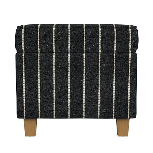 Black With Boucle Stripe