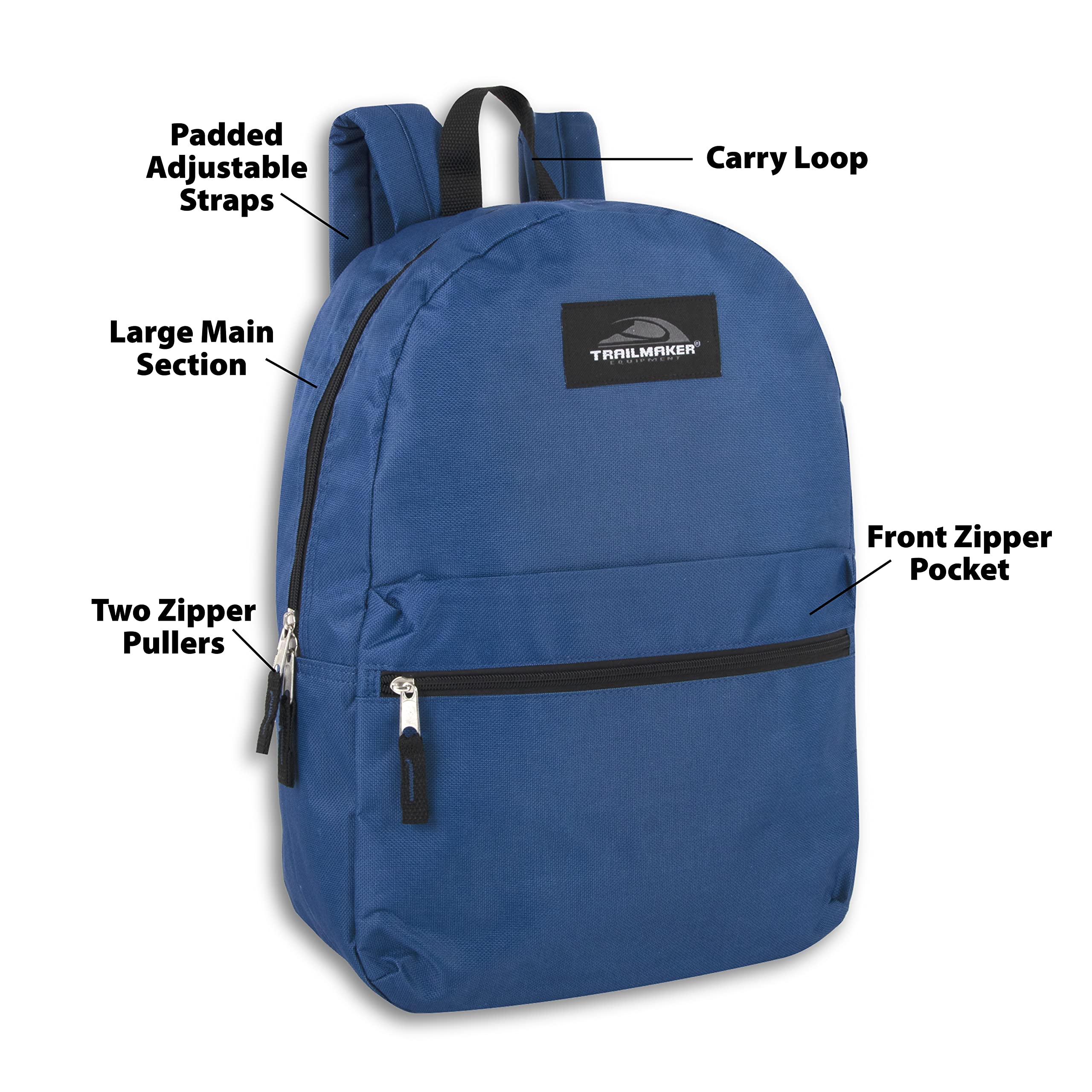 24 Pack Classic 17 Inch Bulk Backpacks for Kids - Durable School Backpacks for Boys & Girls - Perfect for School, Travel, and Outdoor Adventures