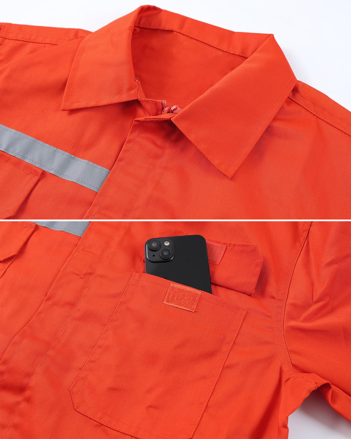 Men's Workwear Coveralls - Durable Mechanic Jumpsuits with Long Sleeves & Multiple Pockets | Heavy Duty Workwear for Mechanics, Construction, Auto Repair & Industrial Use