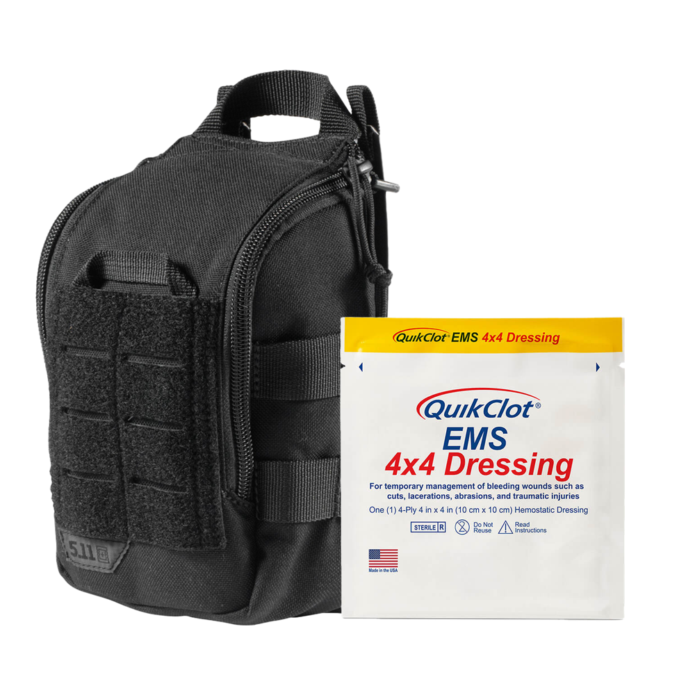 RAPIDSTOP Bleeding Control Kit - Medium Tactical First Aid Pouch for EMS, Trauma & Emergency Wound Care | Perfect for First Responders, Military & Outdoor Adventures