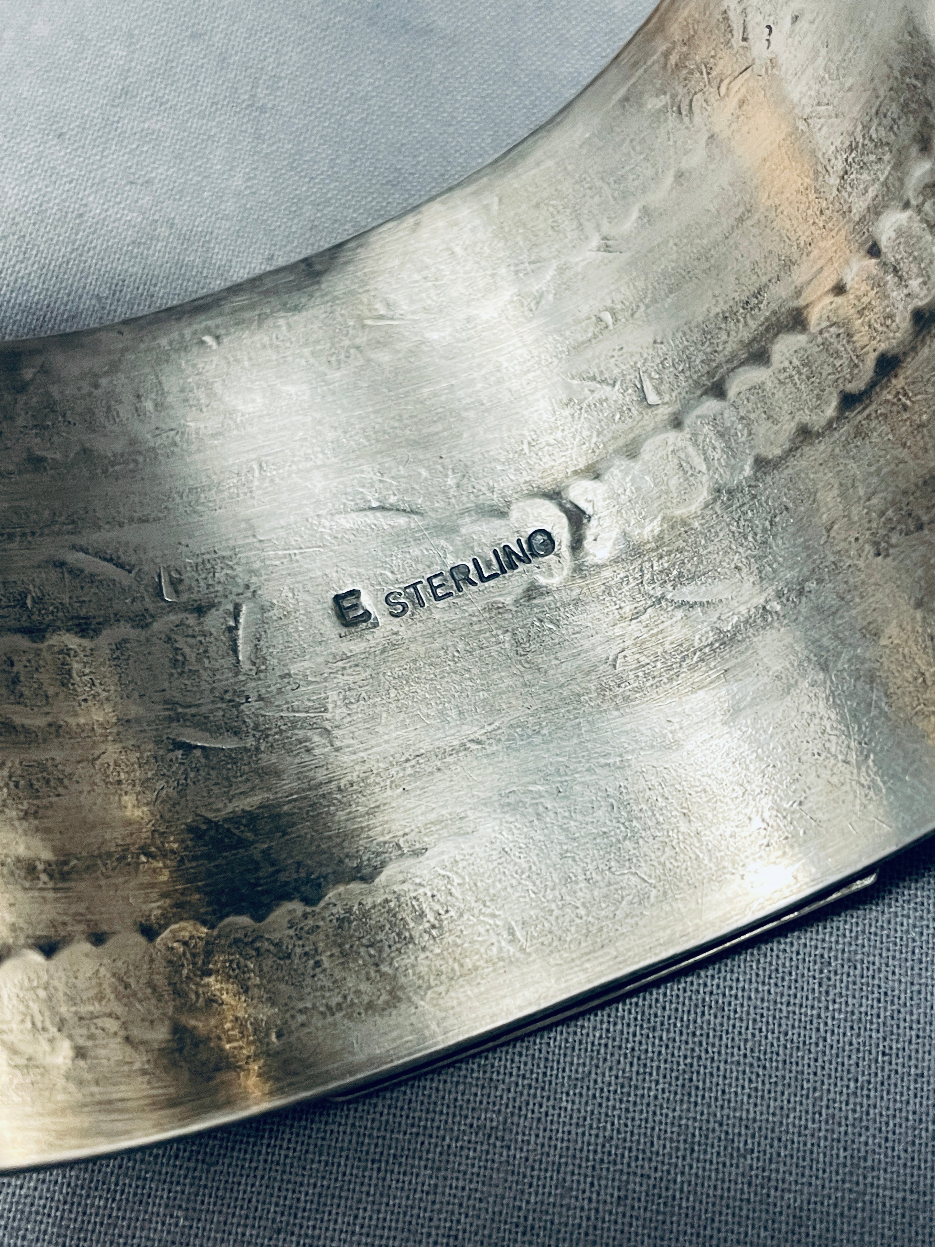 137 Grams Concho Shield Native American Navajo Sterling Silver Repoussed Bracelet - Handmade Southwest Jewelry for Women, Gift for Her, Boho Chic Accessory for Festivals & Special Occasions