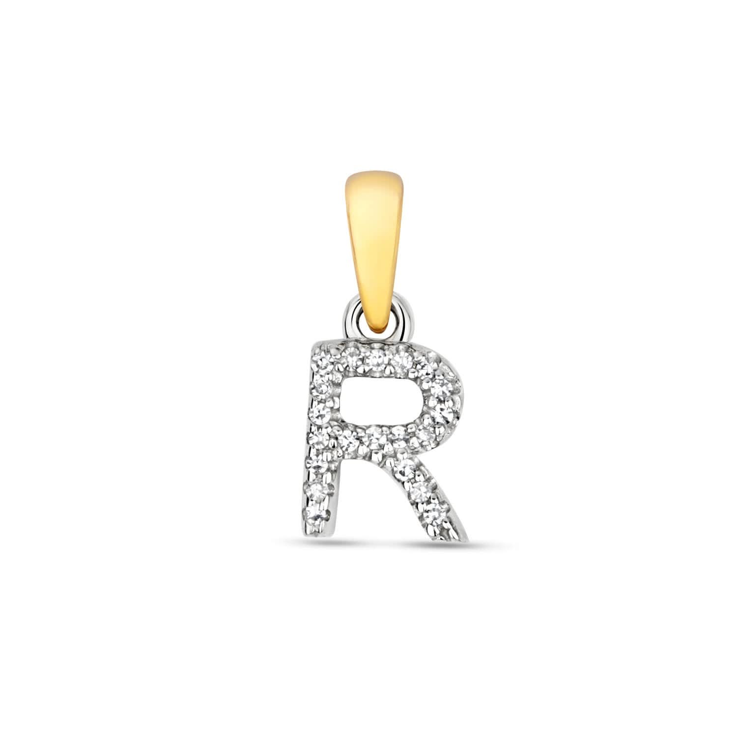 Personalized Diamond Initial Necklace - 9K Solid Gold Monogram Pendant for Women - Perfect for Birthdays, Anniversaries & Gifts (A-Z Letters Available)