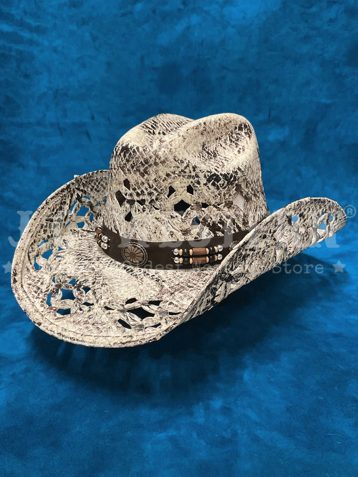 Bullhide GIRL NEXT DOOR 2586 Western Straw Cowboy Hat for Women - Brown Fashion Sun Hat for Outdoor, Beach & Country Rides