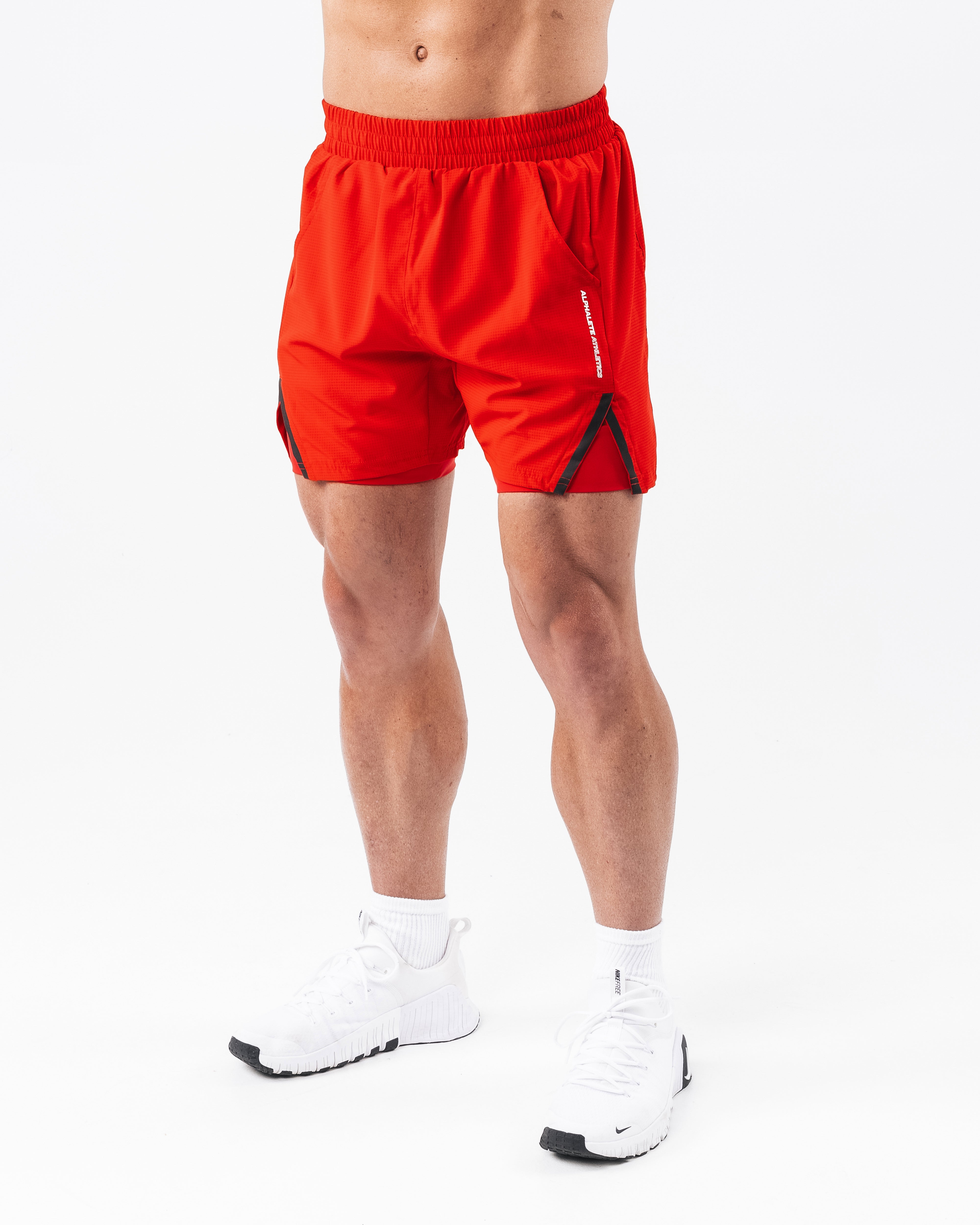 Infinity Short Formula Red - High-Performance Running Shorts for Men & Women - Perfect for Gym, Jogging, and Outdoor Sports