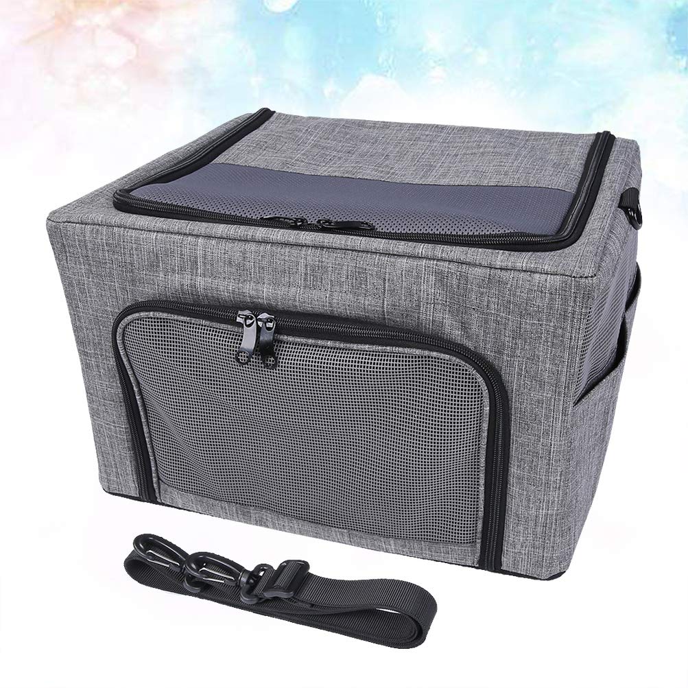 POPETPOP Breathable Mesh Pet Carrier Bag for Dogs & Cats - Lightweight Outdoor Hiking Backpack, Travel-Friendly Puppy & Kitten Carrier - Perfect for Camping, Hiking, Beach Trips and Vet Visits