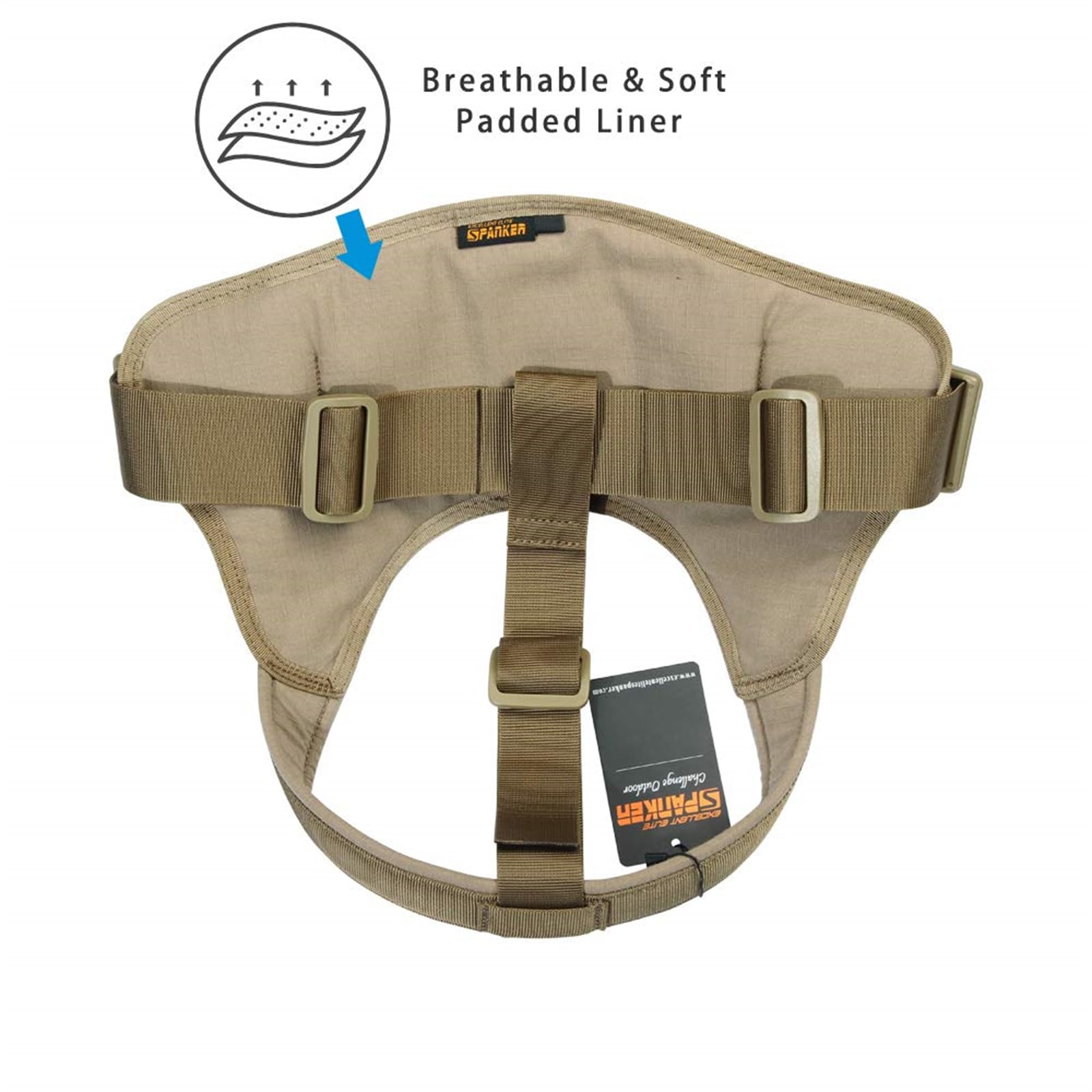 Tactical Dog Harness No-Pull Military Vest - Adjustable Service Dog Harness with Handle for Medium & Large Dogs (XL, Coyote Brown) - Perfect for Police K9 Training, Outdoor Adventures & Working Dogs