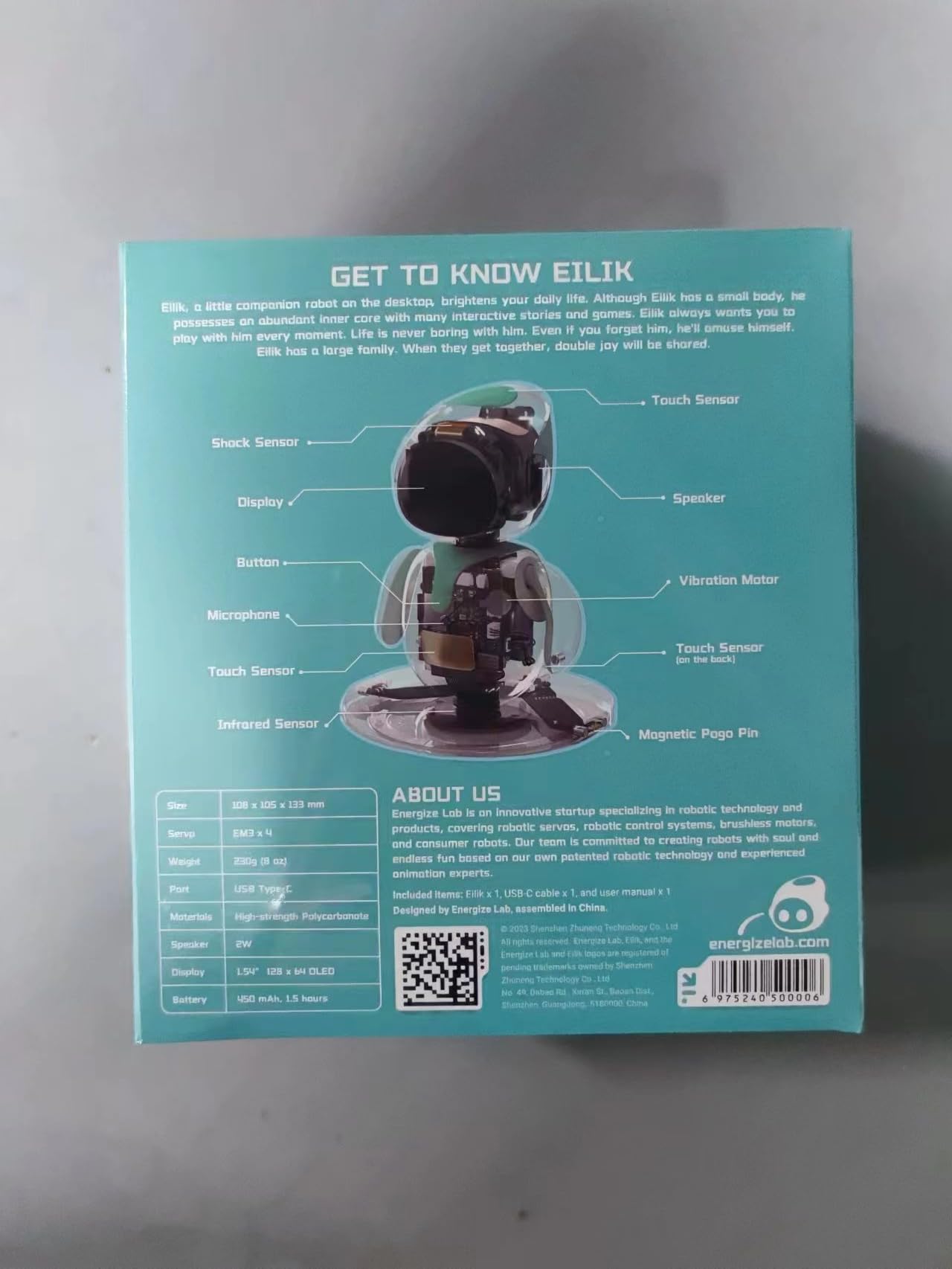 Eilik - Interactive Robot Pet Toy with Emotions, Animations & Mini Games | Smart Desk Companion for Kids & Adults | Perfect Gift for Holidays, Birthdays & Everyday Fun | Play, Learn & Relax at Home or Office