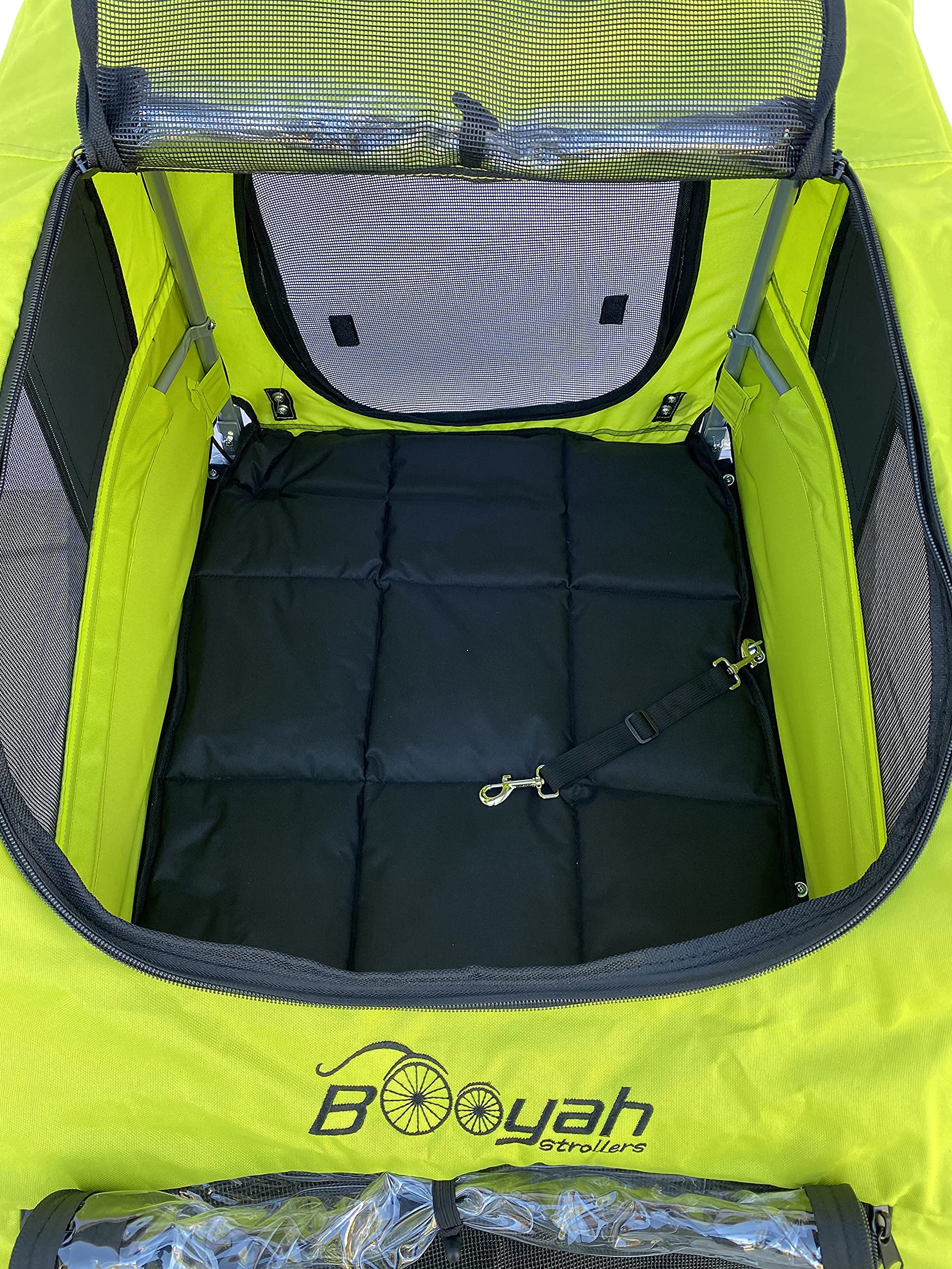 Booyah Extra Large Pet Bike Trailer - Shock-Absorbing Dog Stroller & Jogger for Safe Cycling & Outdoor Adventures | Perfect for Biking, Jogging & Park Walks with Your Dog