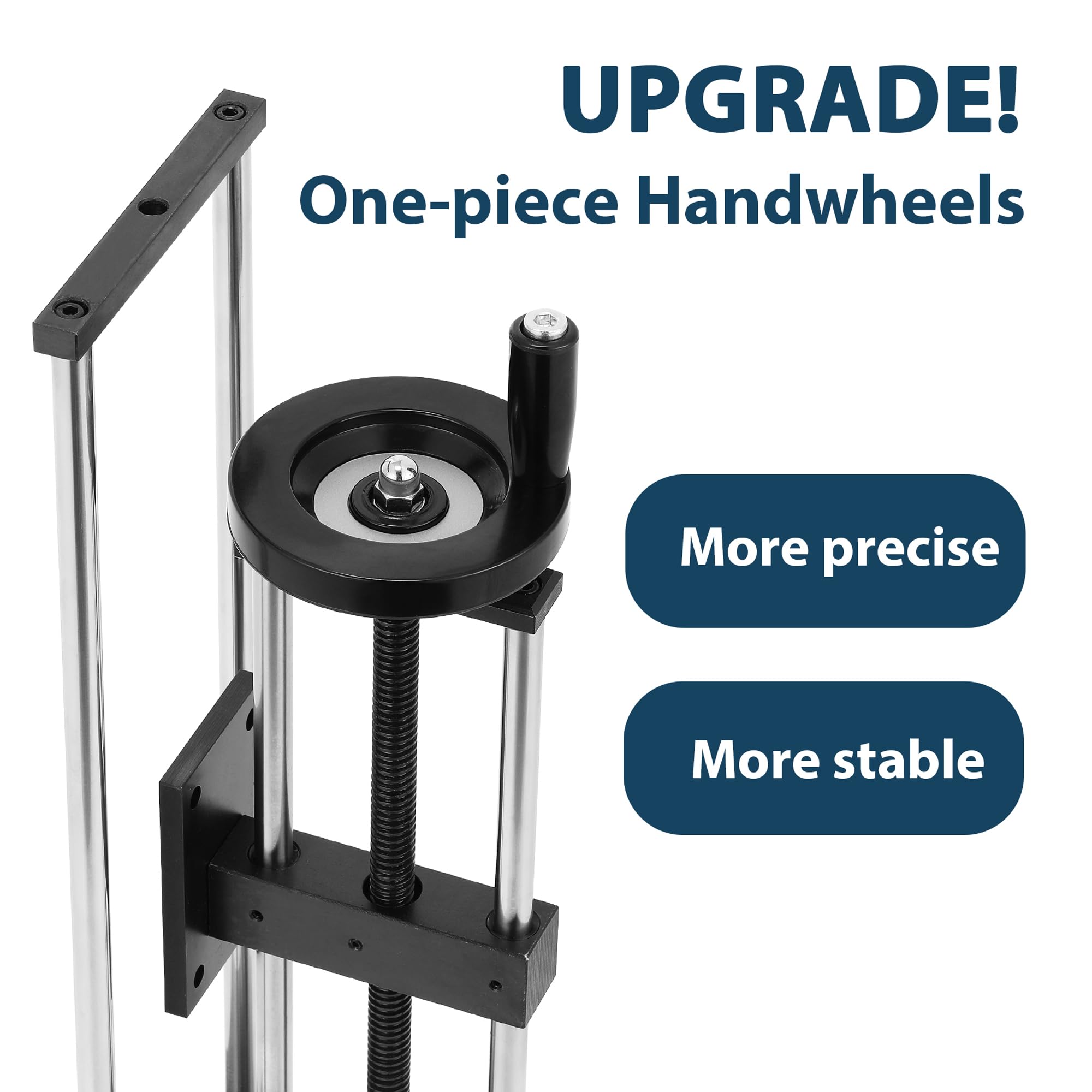 Manual Force Test Stand with Hand Wheel & Testing Clamp - 280mm/11'' Stroke Push Pull Gauge Stand (ESD Model) for Electronics Assembly, Quality Control & Material Testing | Force Gauge Not Included