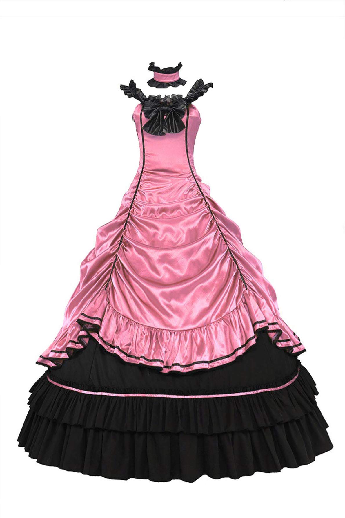 Southern Belle Civil War Off Shoulder Formal Dress - Elegant Satin Lolita Ball Gown for Prom, Wedding & Historical Reenactment
