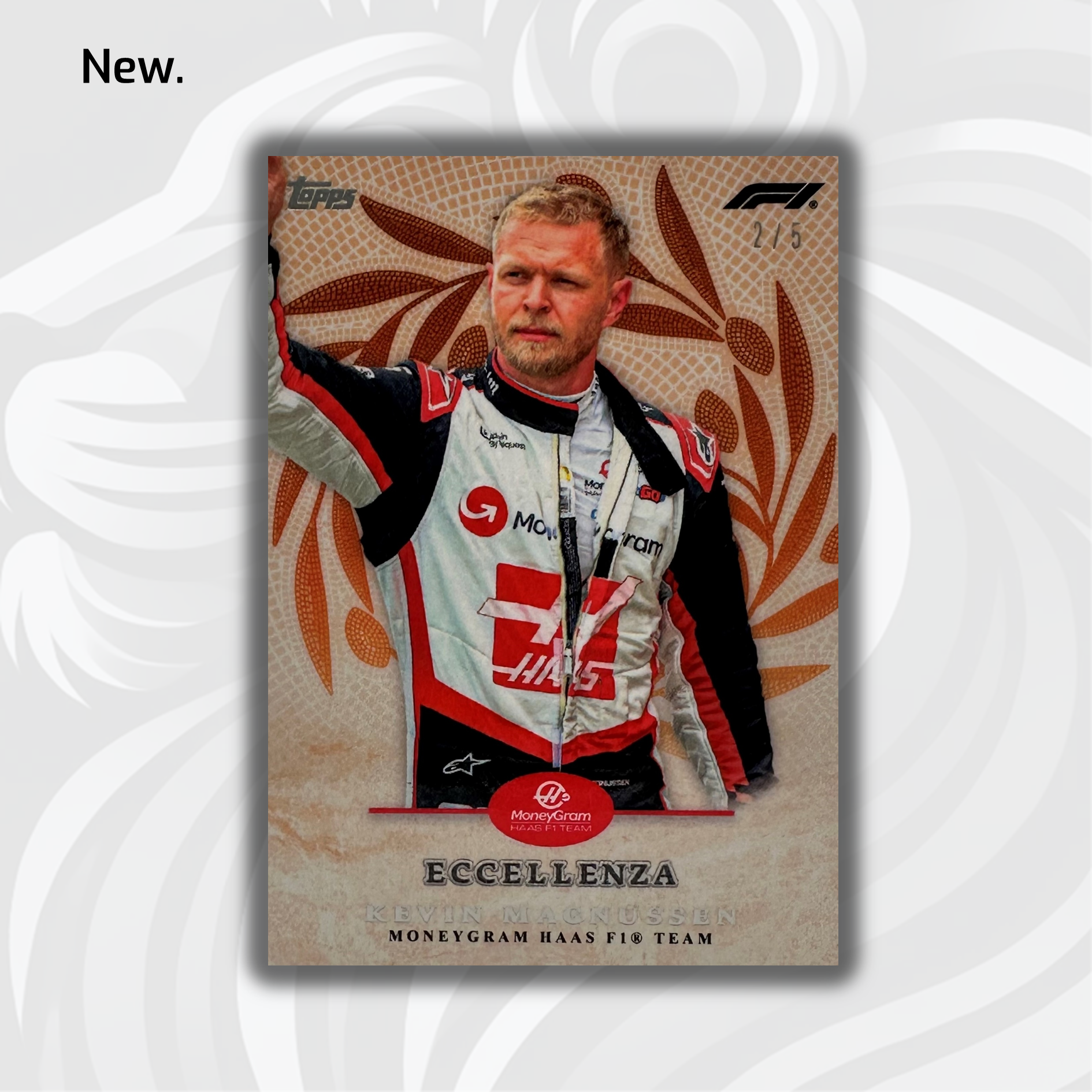 Kevin Magnussen 2024 Topps Eccellenza F1 Trionfo Orange Racing Card - Perfect for F1 Collectors & Motorsport Fans