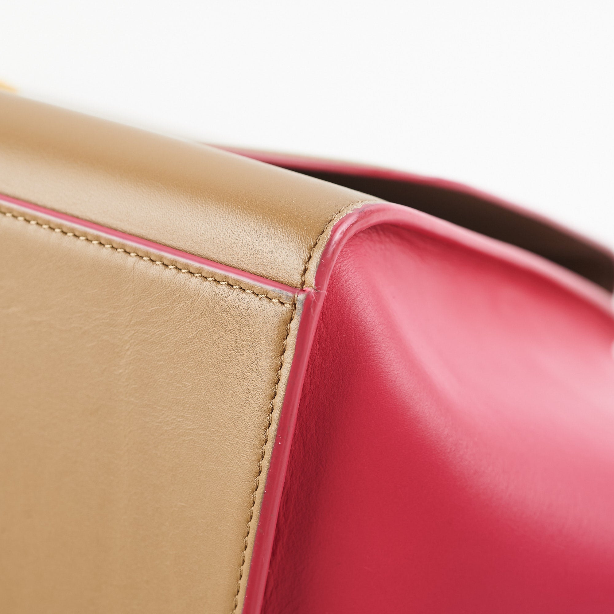 Celine Trapeze Medium Handbag in Green & Pink - Elegant Crossbody Bag for Women, Perfect for Work, Travel & Everyday Use