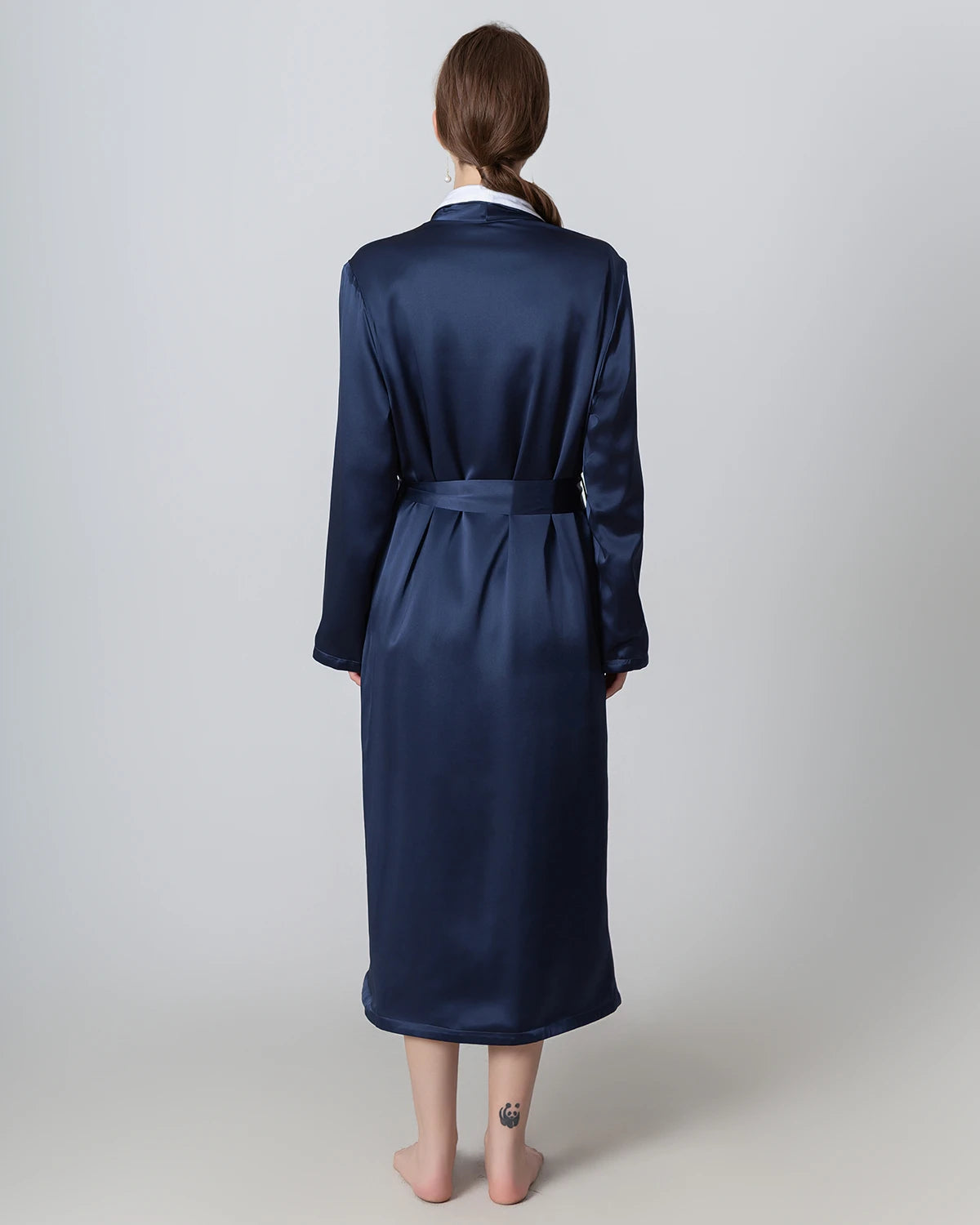 Luxury Silk & Velvet Reversible Winter Robe for Women - Soft Warm Bathrobe with Pockets - Perfect for Spa, Loungewear & Cozy Nights at Home