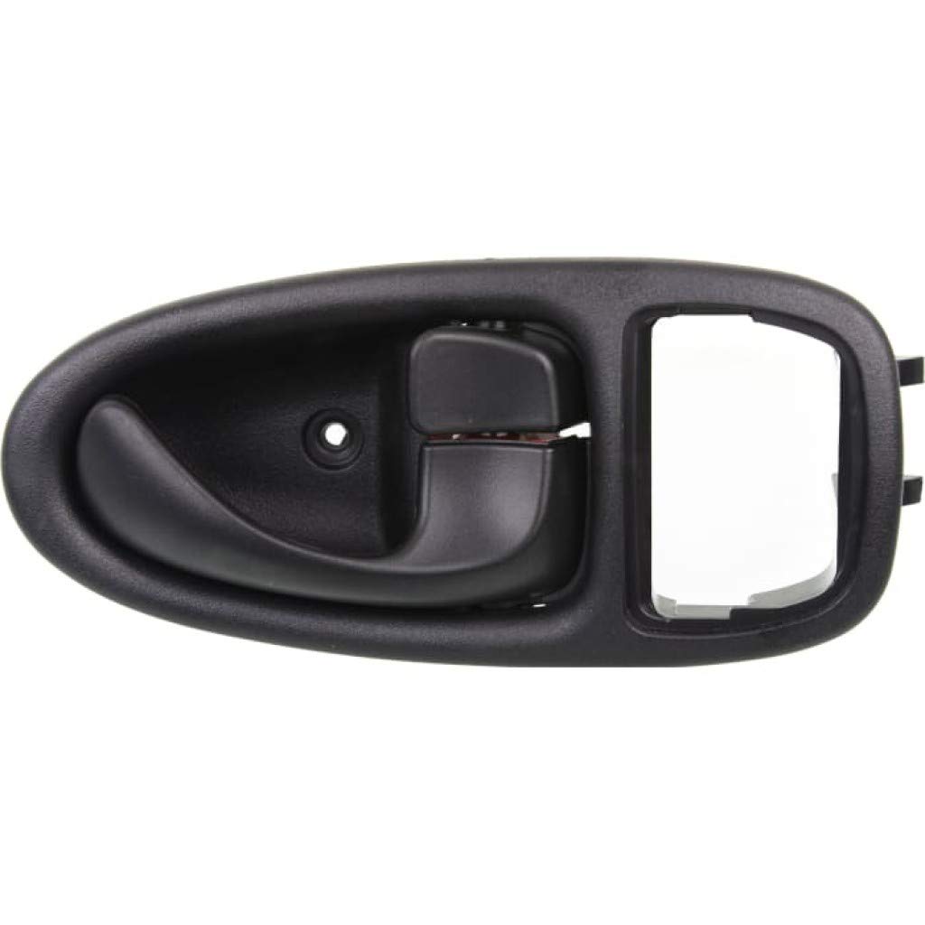 KarParts360 Replacement Interior Door Handle for Saturn SW1 1996-1999 - Front Passenger Side Black with Lock Button | Base Trim | Perfect for Car Door Repair & Restoration Projects