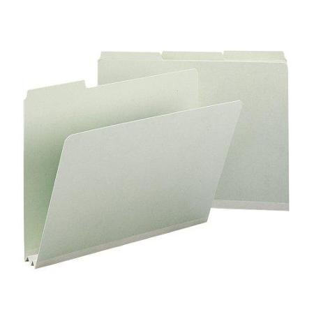 Smead 13234 Pressboard File Folders - Letter Size, Gray/Green, 100-Pack - Perfect for Office Organization, Document Storage & Filing Systems
