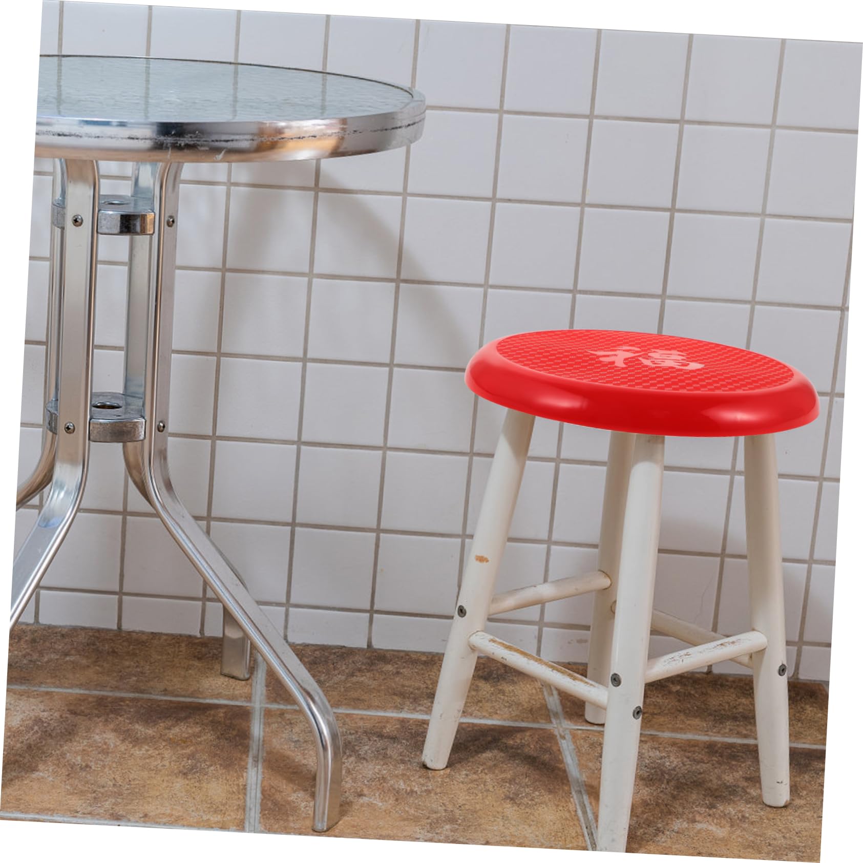 CIYODO Round Plastic Chair Seat Cover - Durable Replacement Stool Pad for Home, Office & Outdoor - Easy to Install & Clean - Perfect for Dining Chairs, Bar Stools & Patio Furniture