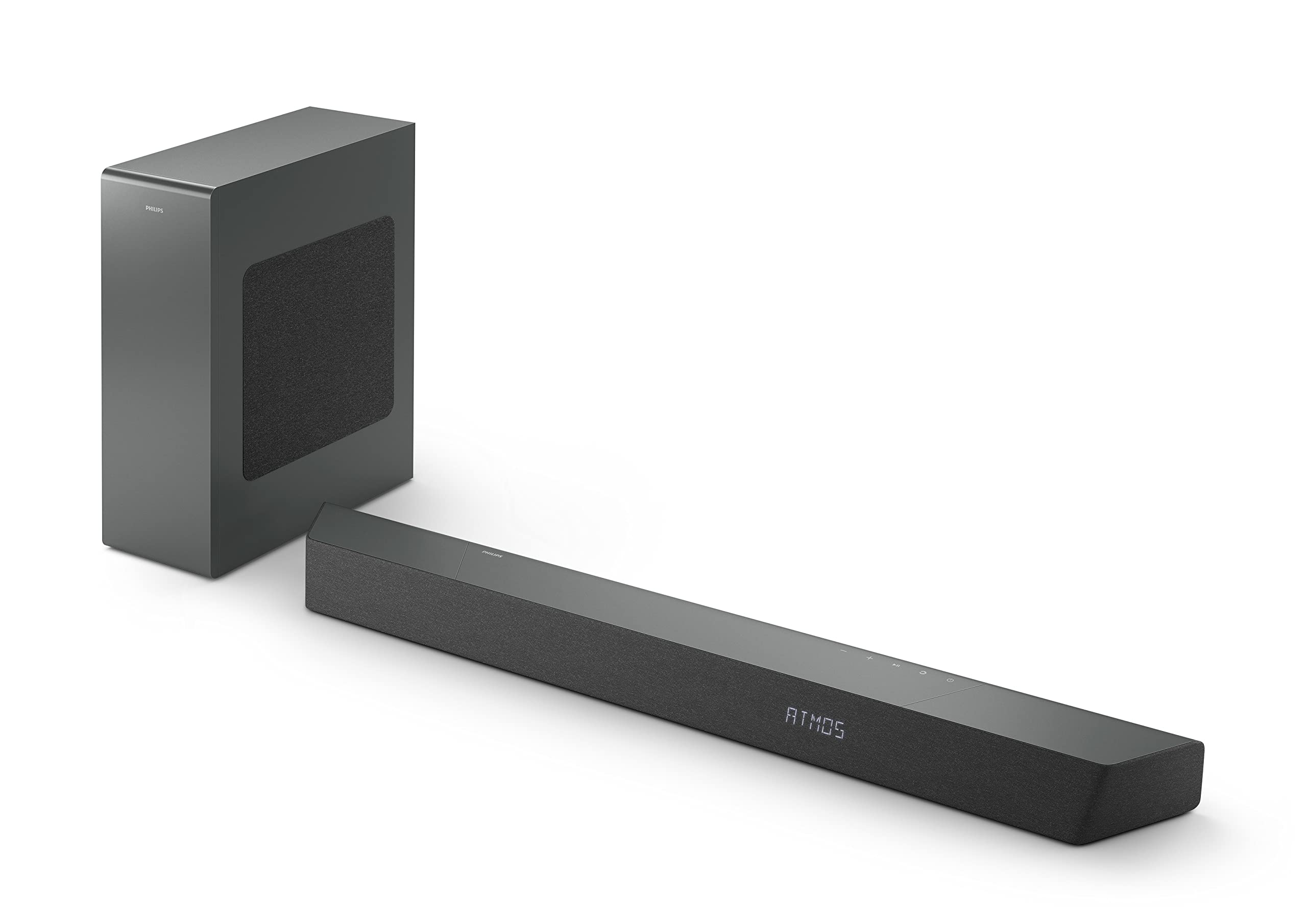 PHILIPS B8507B 3.1-Channel Soundbar with Wireless Subwoofer & Dolby Atmos - Premium Home Theater Audio System for Movies, Gaming & Music - Black