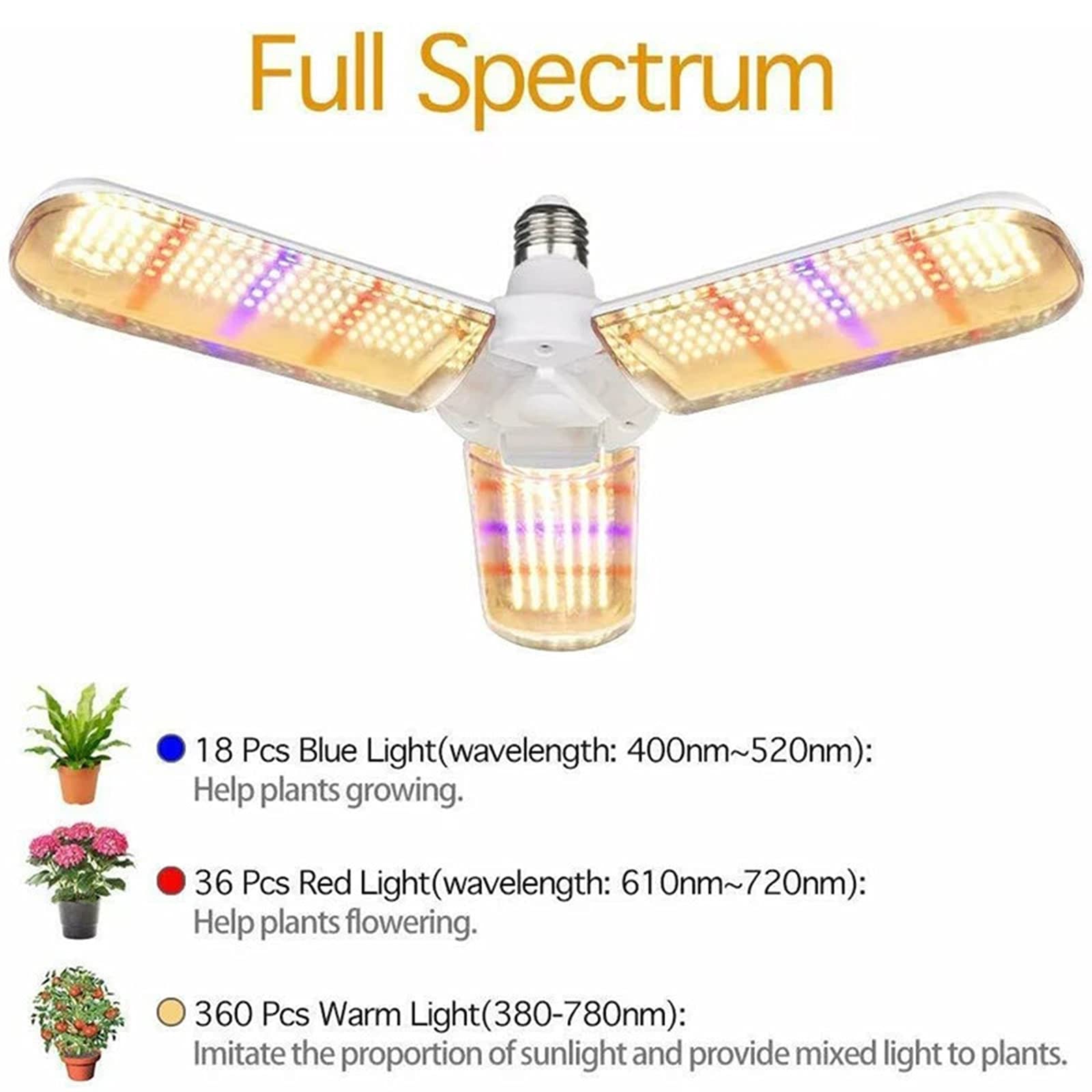 4pcs E27 LED Grow Light Bulbs 150W Full Spectrum - Waterproof Indoor Outdoor Greenhouse Plant Lights for Flowers, Vegetables, Herbs - Perfect for Hydroponics, Vertical Farming & Home Gardening