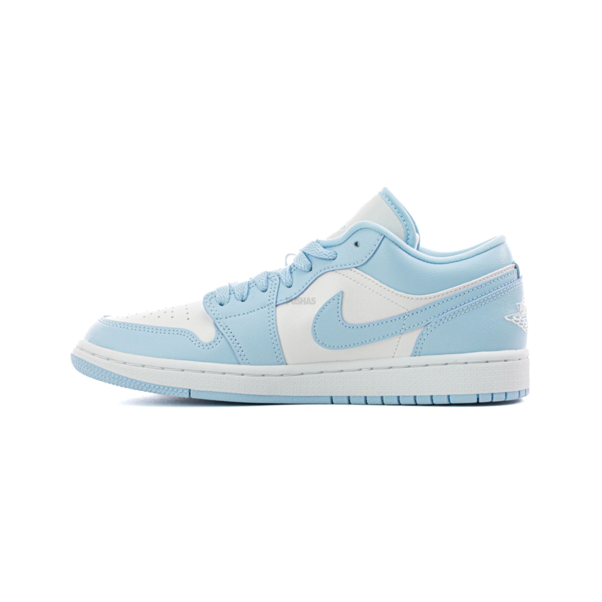 Air Jordan 1 Low 'Ice Blue / Aluminium' Women's Sneakers (2022) - Casual Wear & Street Style Fashion