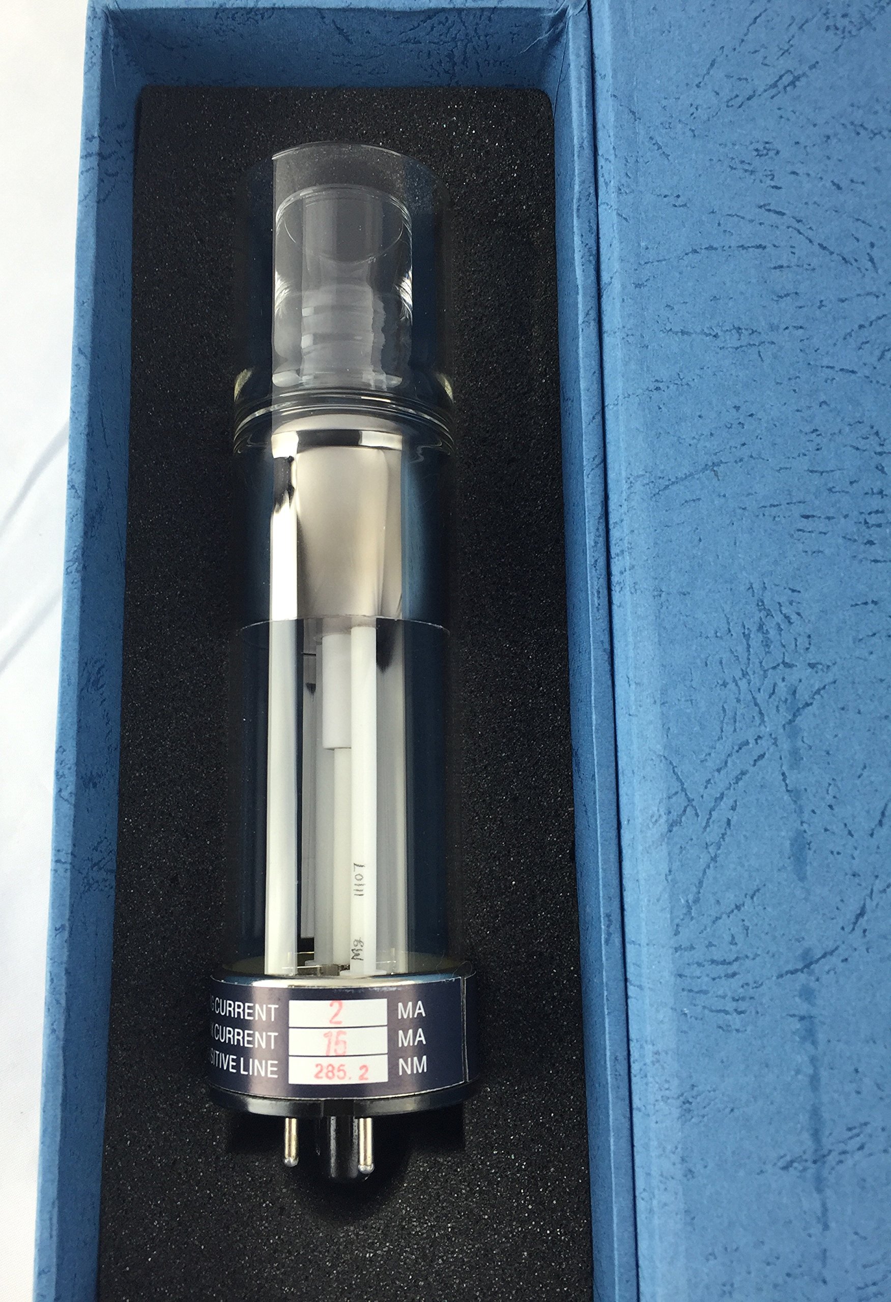 Potassium Hollow Cathode Lamp - K Single Element Lamp with 2 Pin Socket, 766.5 nm Wavelength, 10mA Max Current - Ideal for Atomic Absorption Spectroscopy & Laboratory Analysis