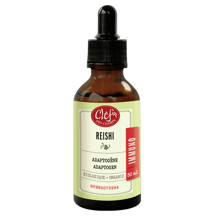 Organic Clef des Champs Reishi Mushroom Extract 50ml - Immune Support & Stress Relief - Perfect for Daily Wellness & Herbal Remedies
