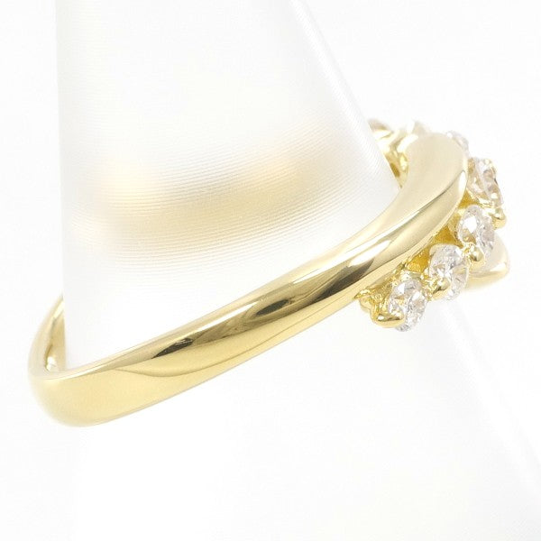 18K Yellow Gold Diamond Ring for Women - Elegant Wedding, Engagement & Anniversary Jewelry Gift - Perfect for Special Occasions