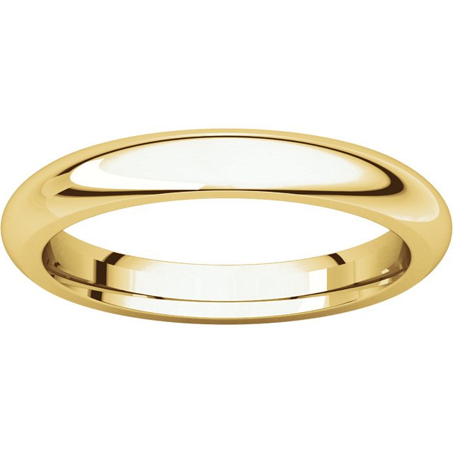 14K Gold 3mm Comfort Fit Wedding Band for Women - Elegant & Durable Ring for Engagement, Anniversary, and Everyday Wear