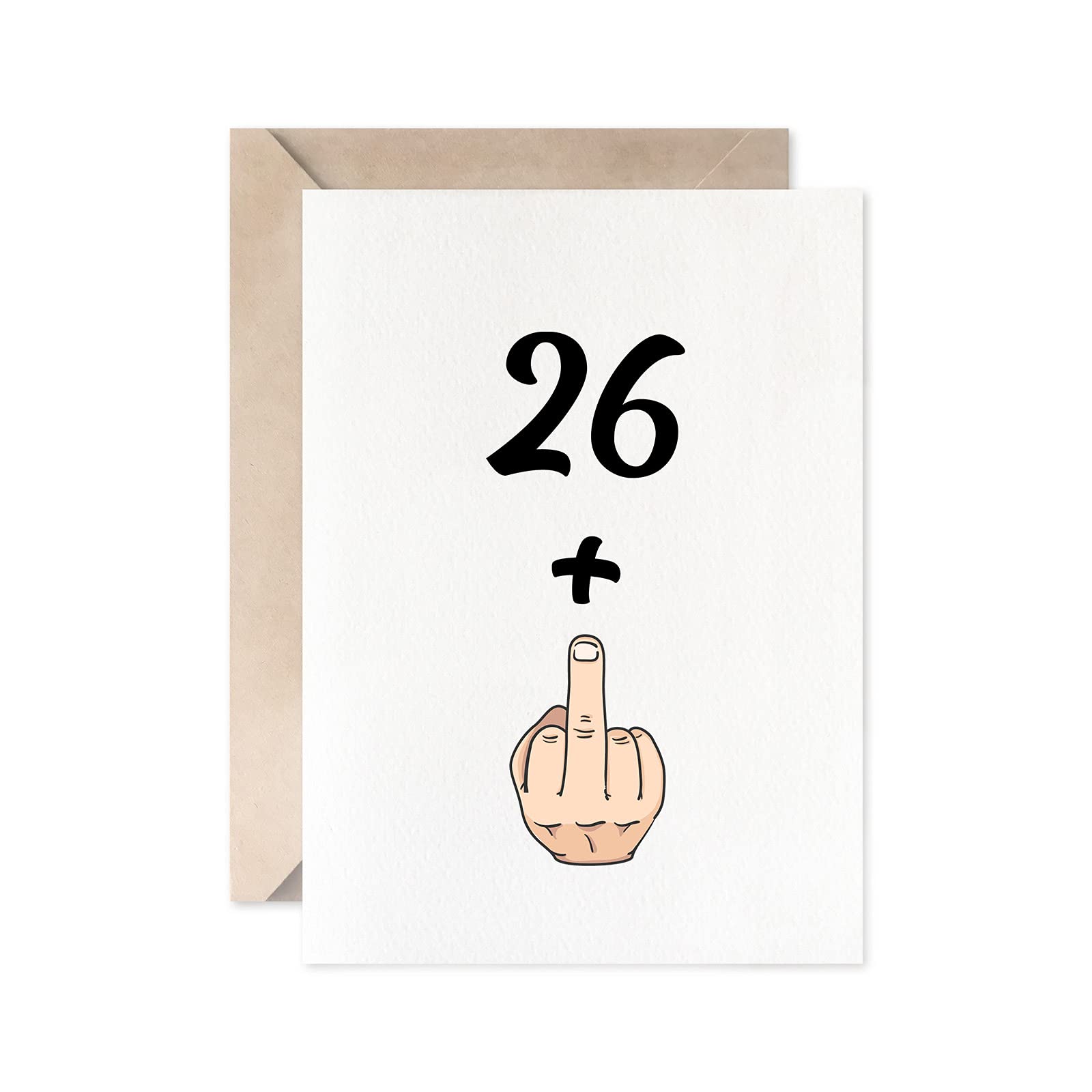 Funny 27th Birthday Card for Women & Men - 26+1 Joke Card - Perfect 27 Years Old Birthday Gift Idea for Friends & Family - Great for Parties, Celebrations & Special Moments