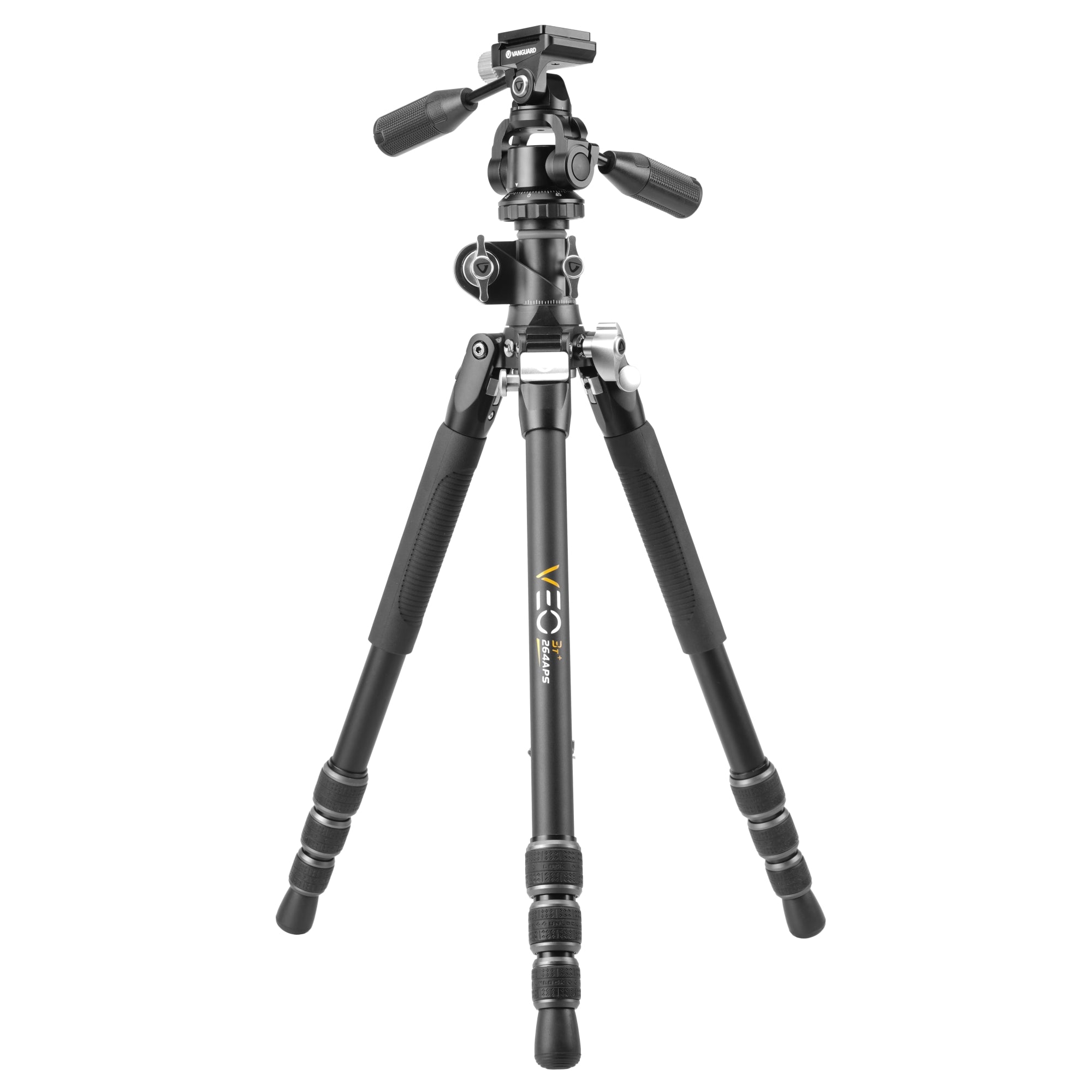 VEO 3T+ 264APS Lightweight Aluminum Travel Tripod with 360° Pan Head - Compact & Adjustable for Photography, Vlogging & Outdoor Adventures